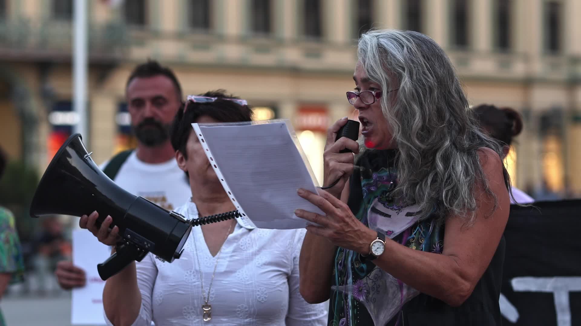 Activist Maja Vasic Speaks Against Femicide in Novi Sad