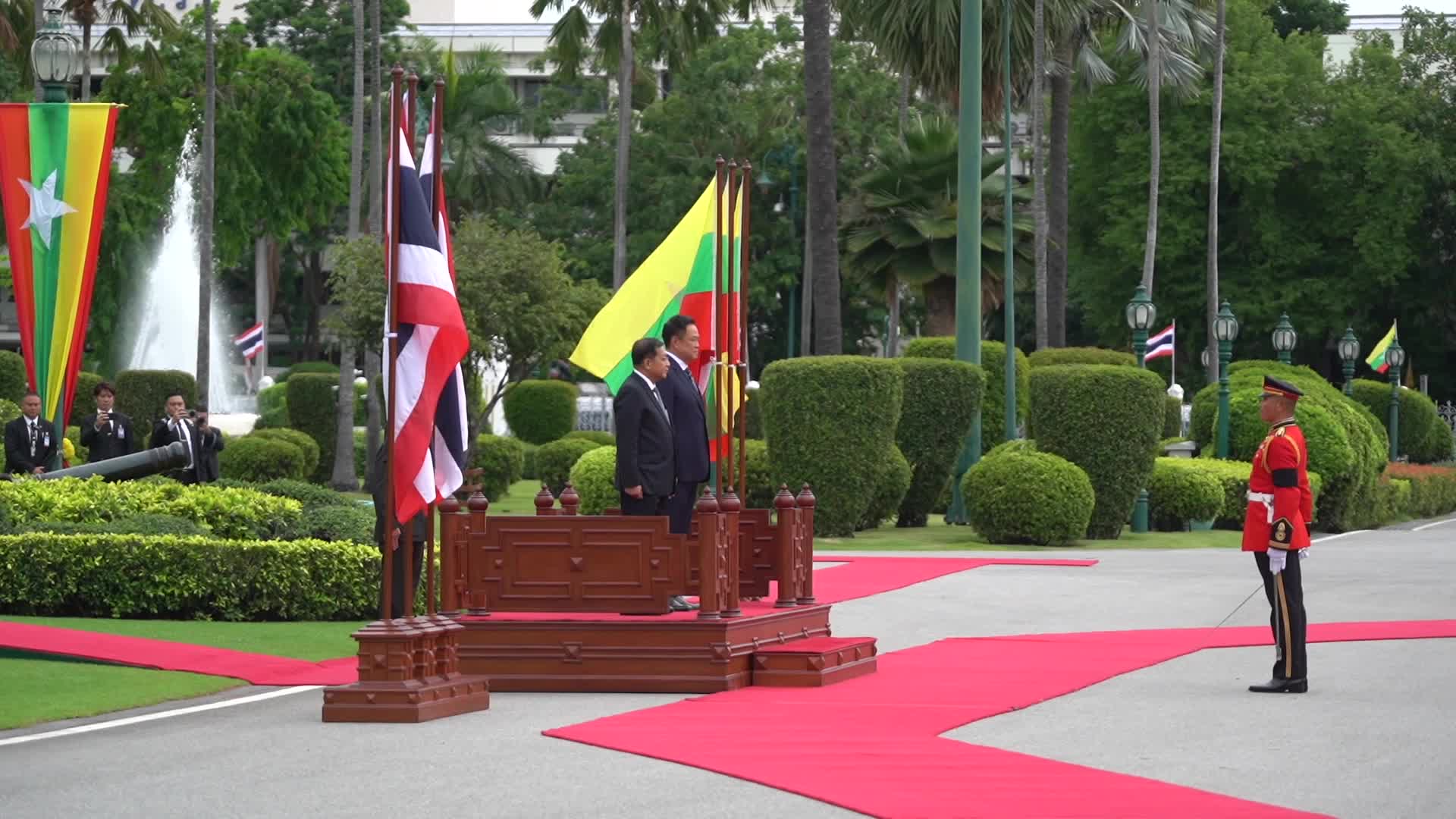 Myanmar's President Min Aung Hlaing Visits Thailand.