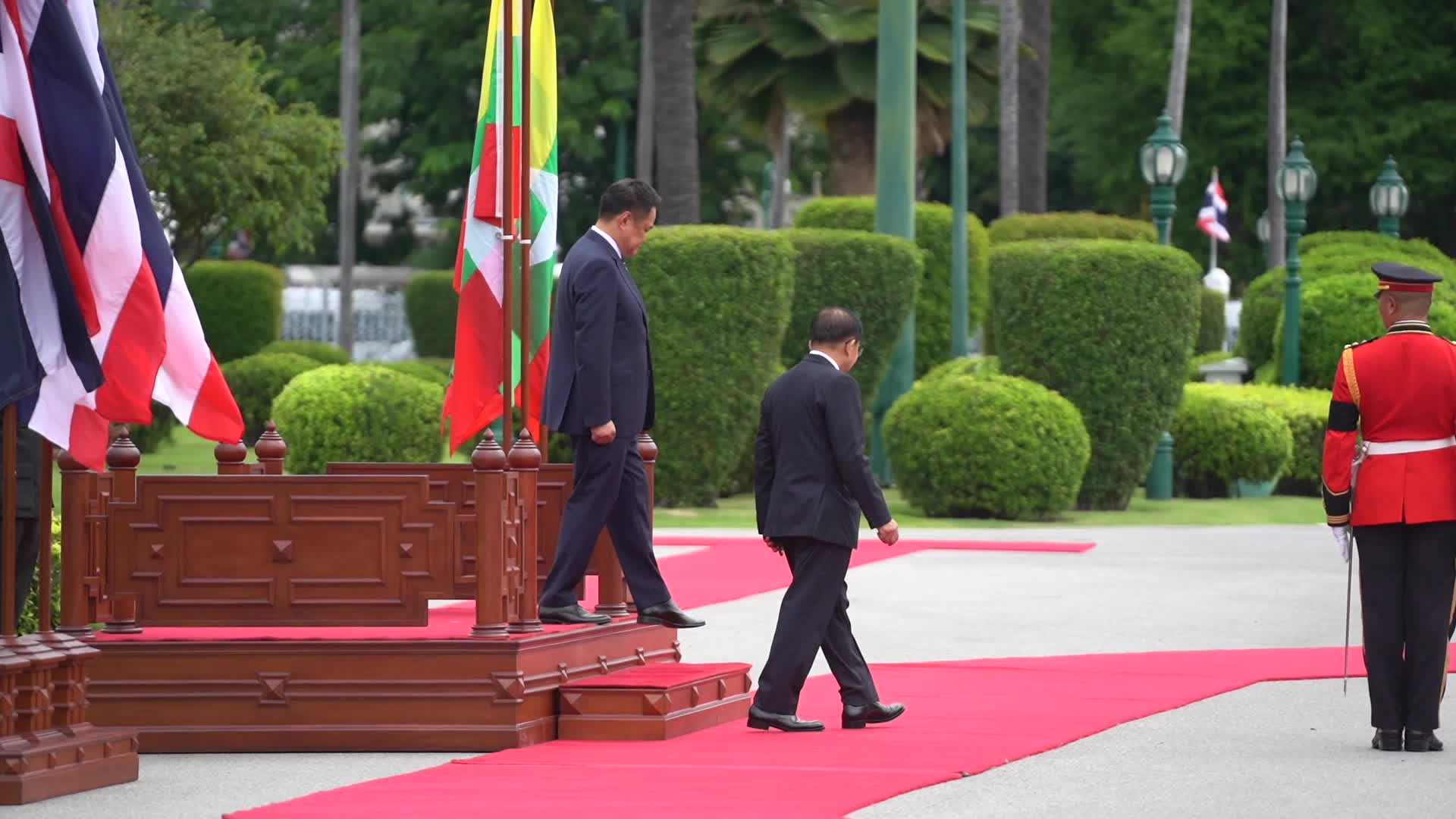 Myanmar's President Min Aung Hlaing Visits Thailand.