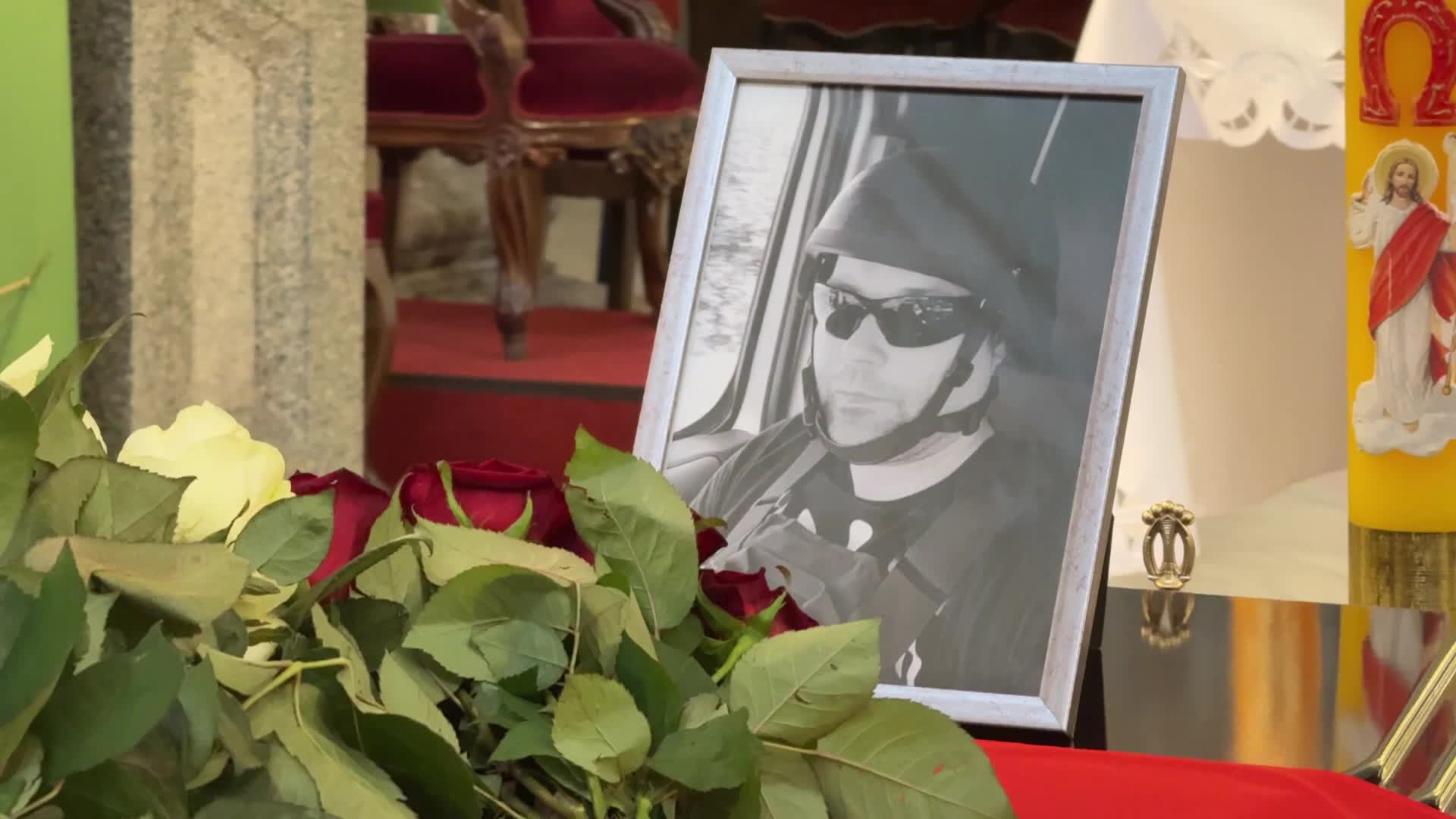 The funeral ceremony for Polish volunteer Marek Rusek-Wolski in Kyiv