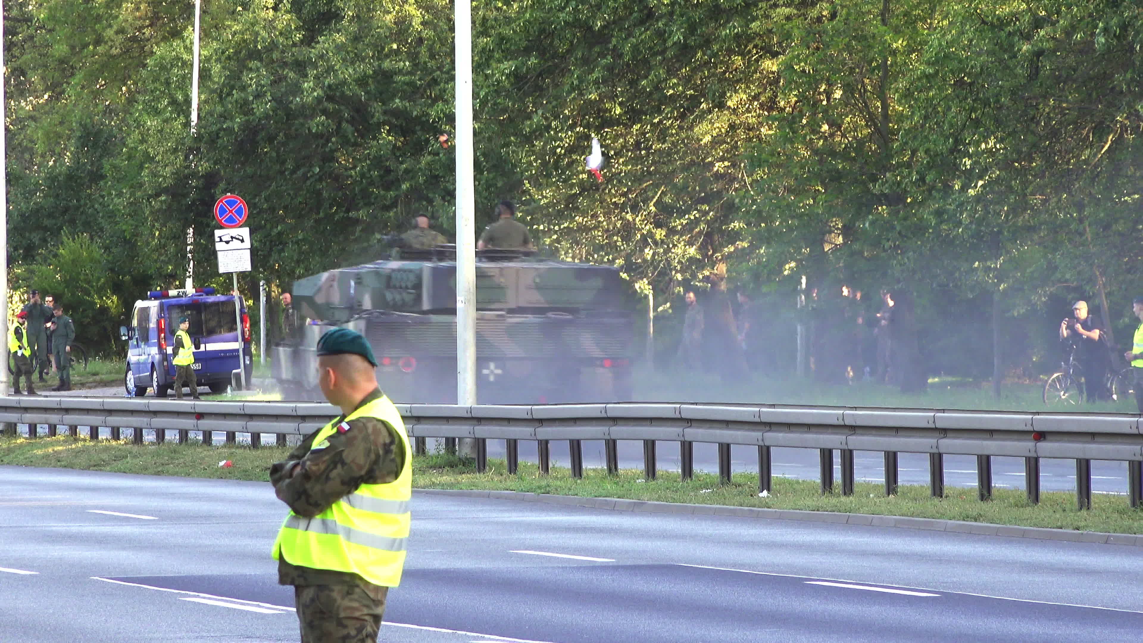 Polish Army Tanks Arrive in Warsaw Ahead of Armed Forces Day Parade Rehearsal