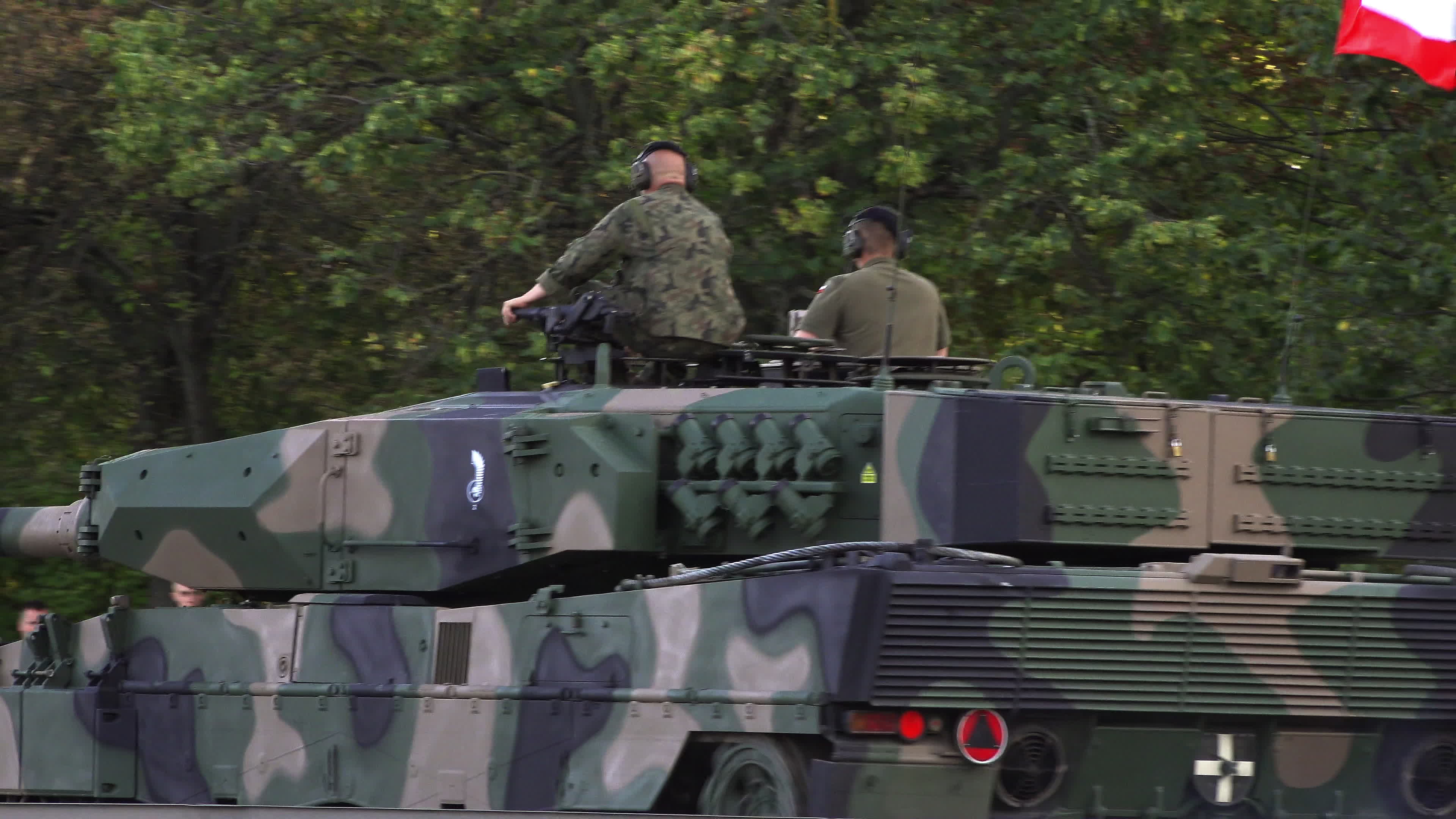 Polish Army Tanks Arrive in Warsaw Ahead of Armed Forces Day Parade Rehearsal