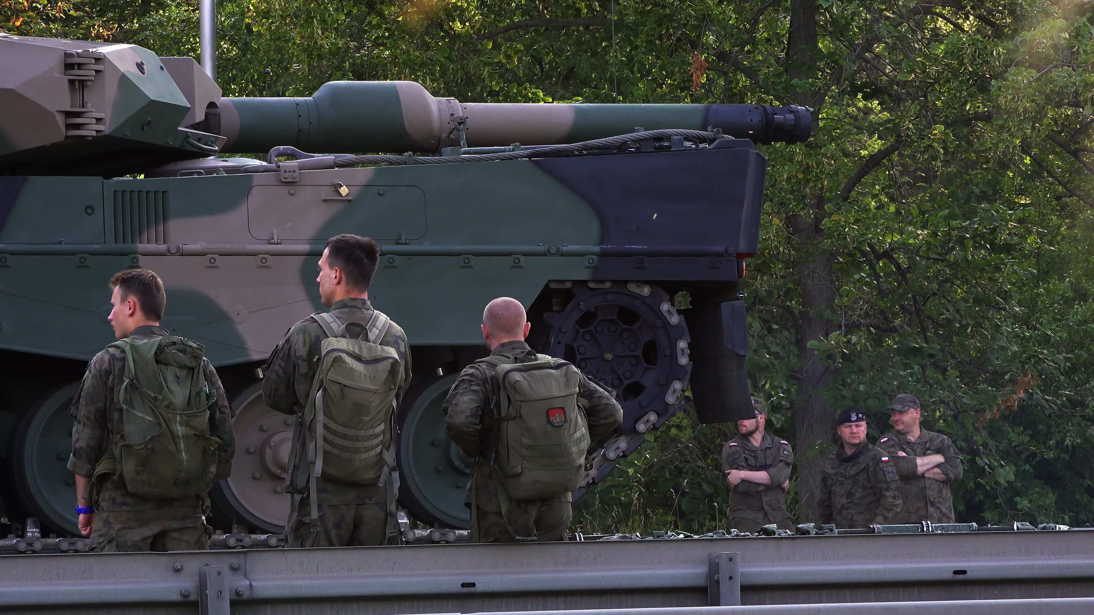 Polish Army Tanks Arrive in Warsaw Ahead of Armed Forces Day Parade Rehearsal