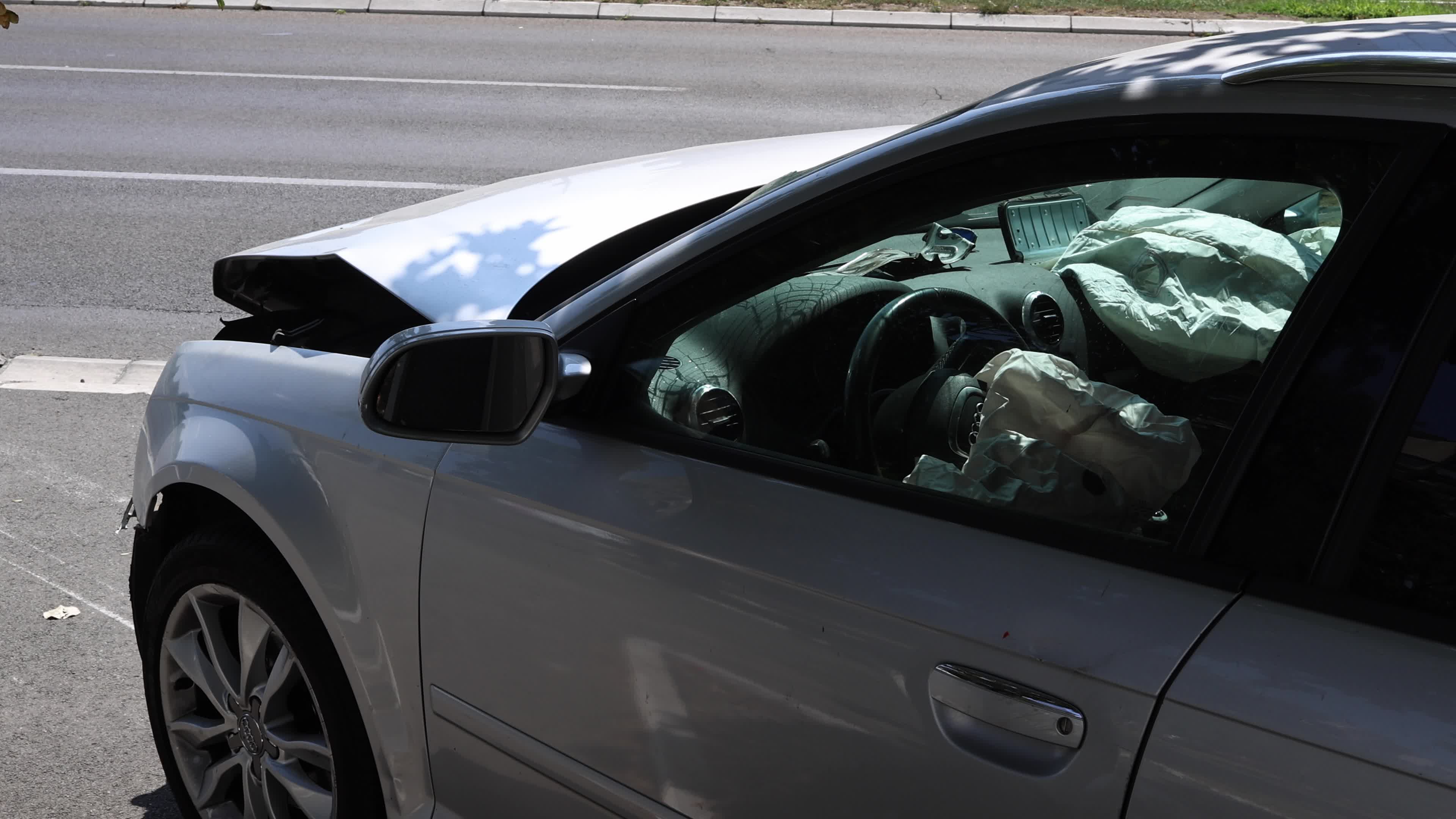 Car After a Road Accident in Serbia