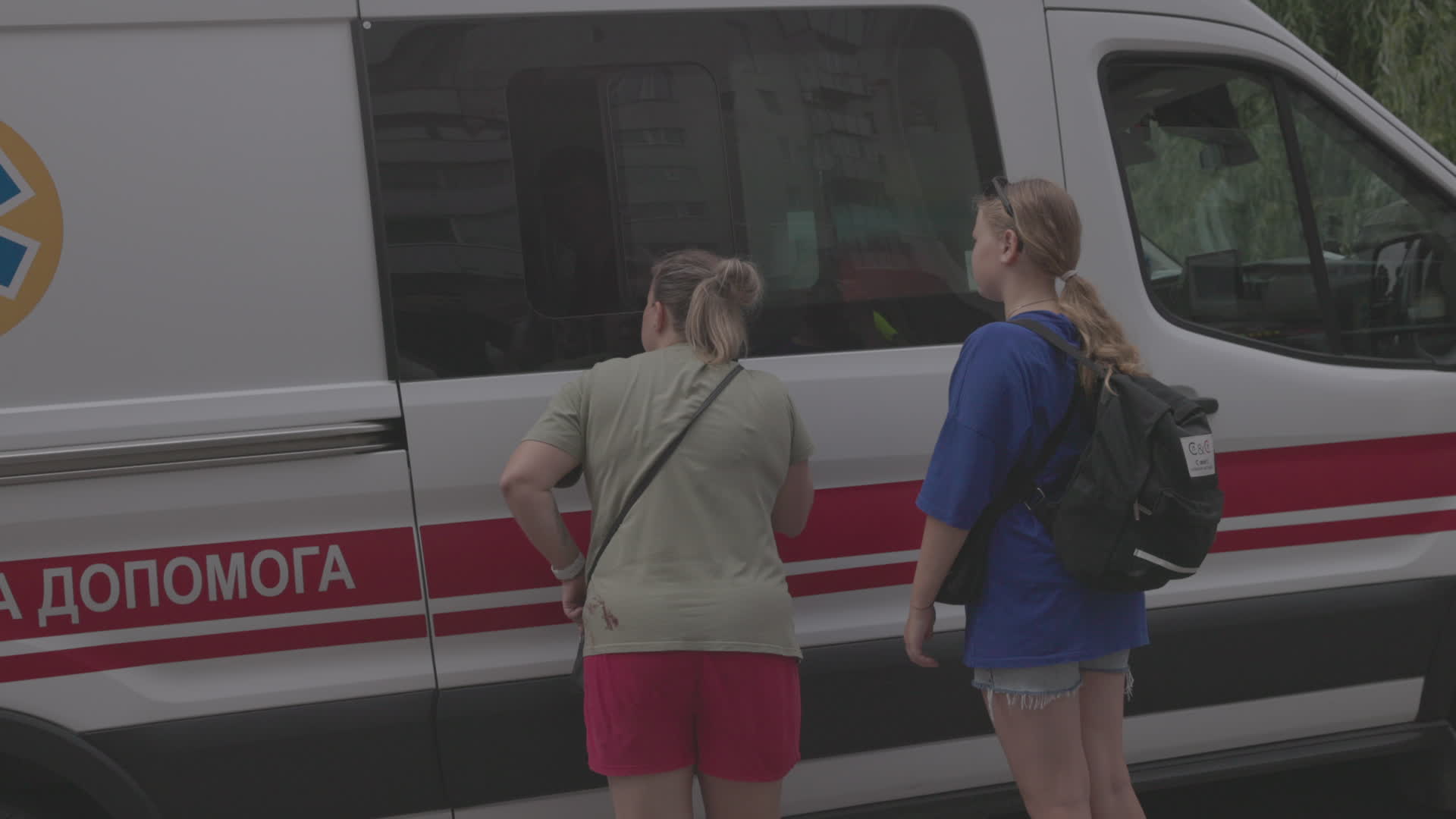 Direct hit residential building n Kharkiv