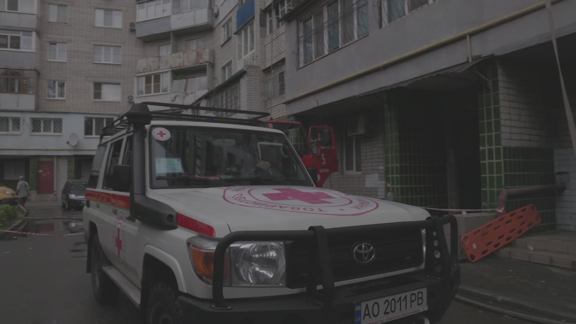 Direct hit residential building n Kharkiv - 08/10/2026