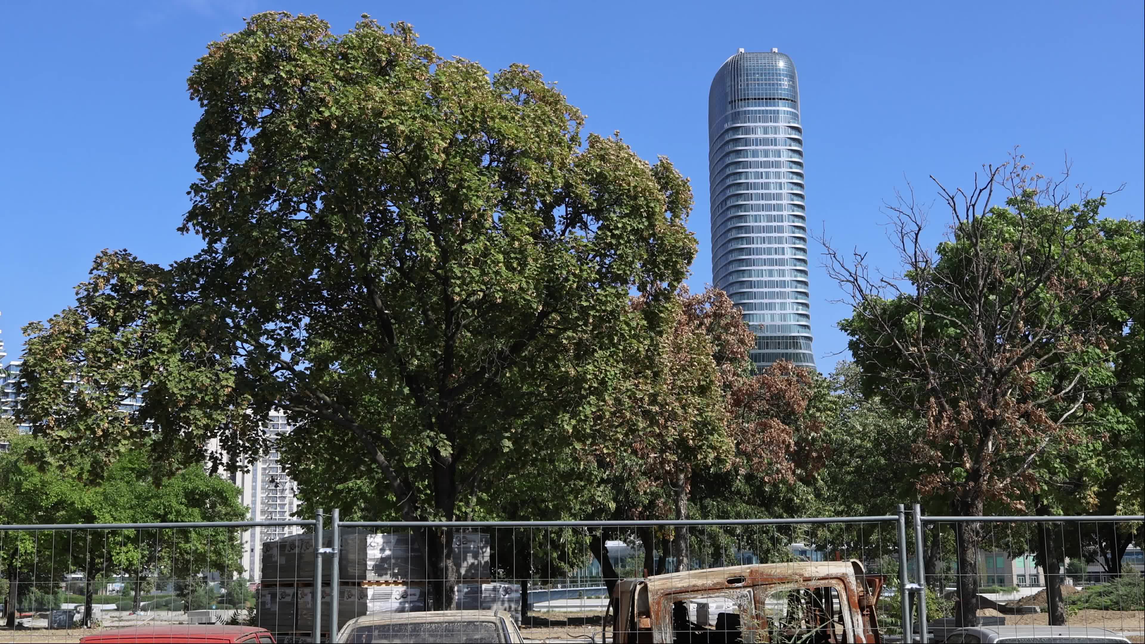 Park Republike Srpske During Renovation
