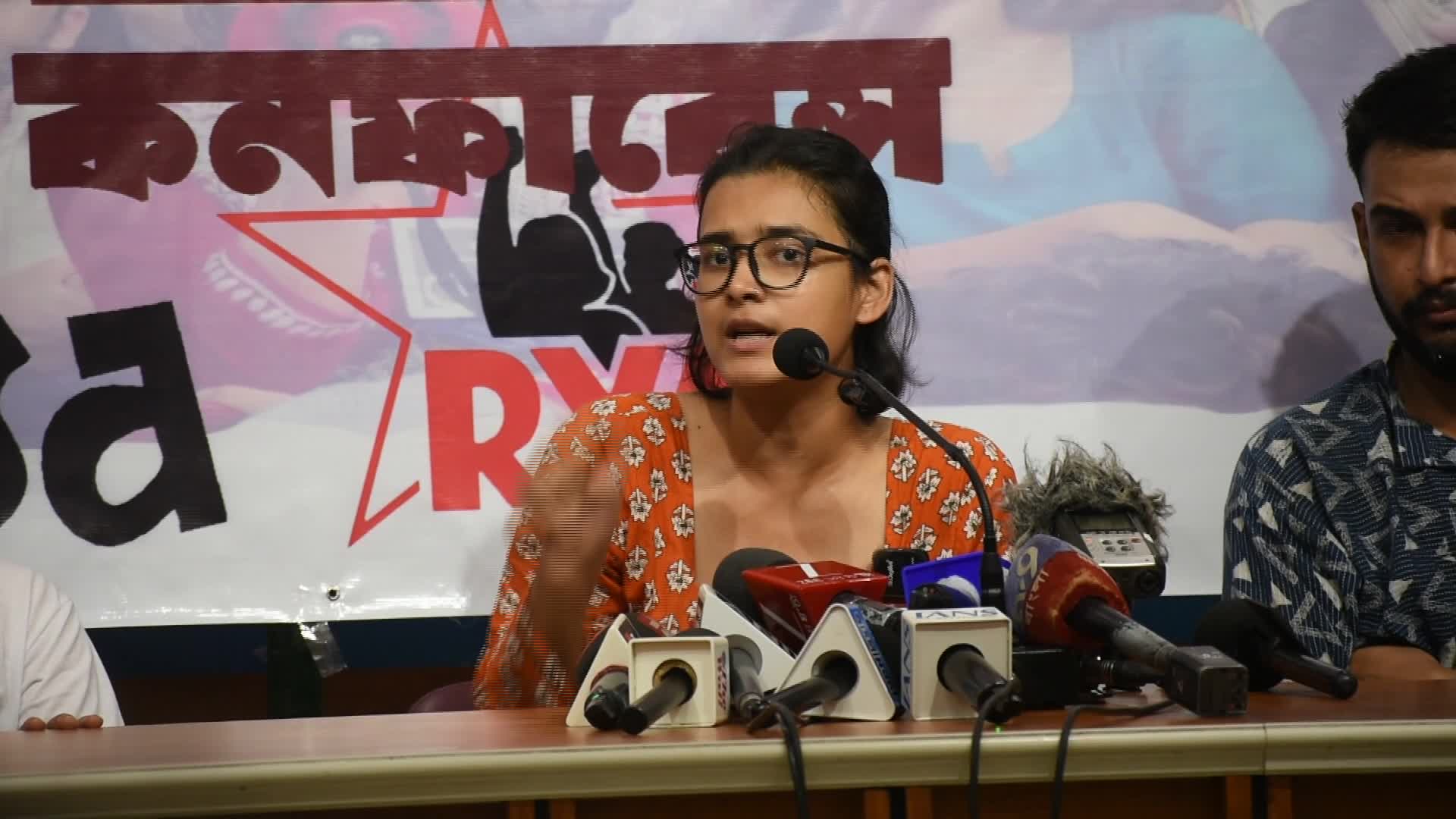 AISA president Neha Bora in Kolkata. - 08/11/2026