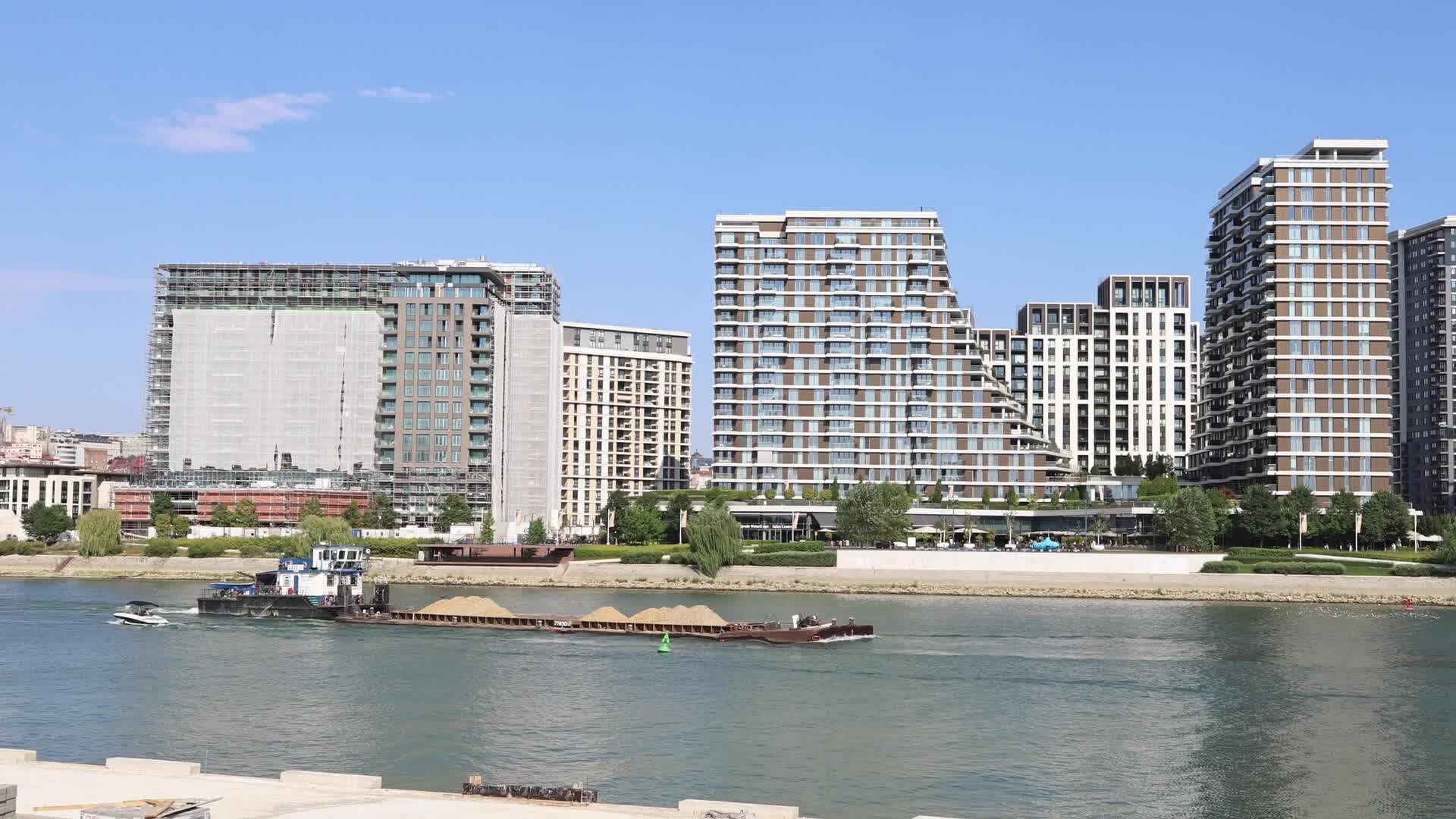 Cargo Barge GAJO II on the Sava River