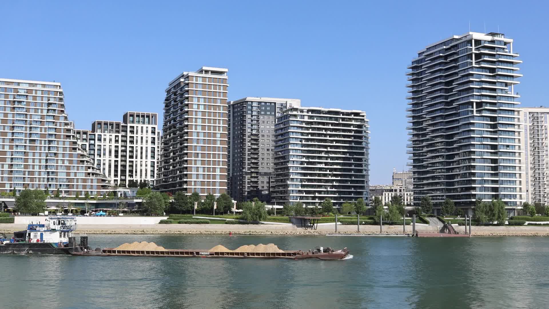 Cargo Barge GAJO II on the Sava River
