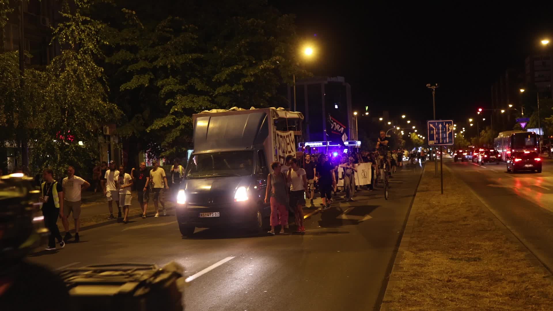 Student Protest March in Novi Sad