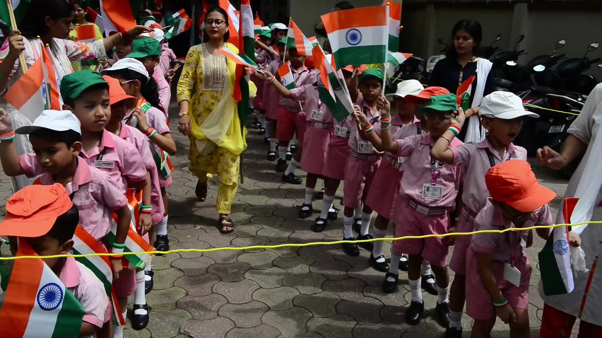 Bright Academy School Student Tiranga Yatra
