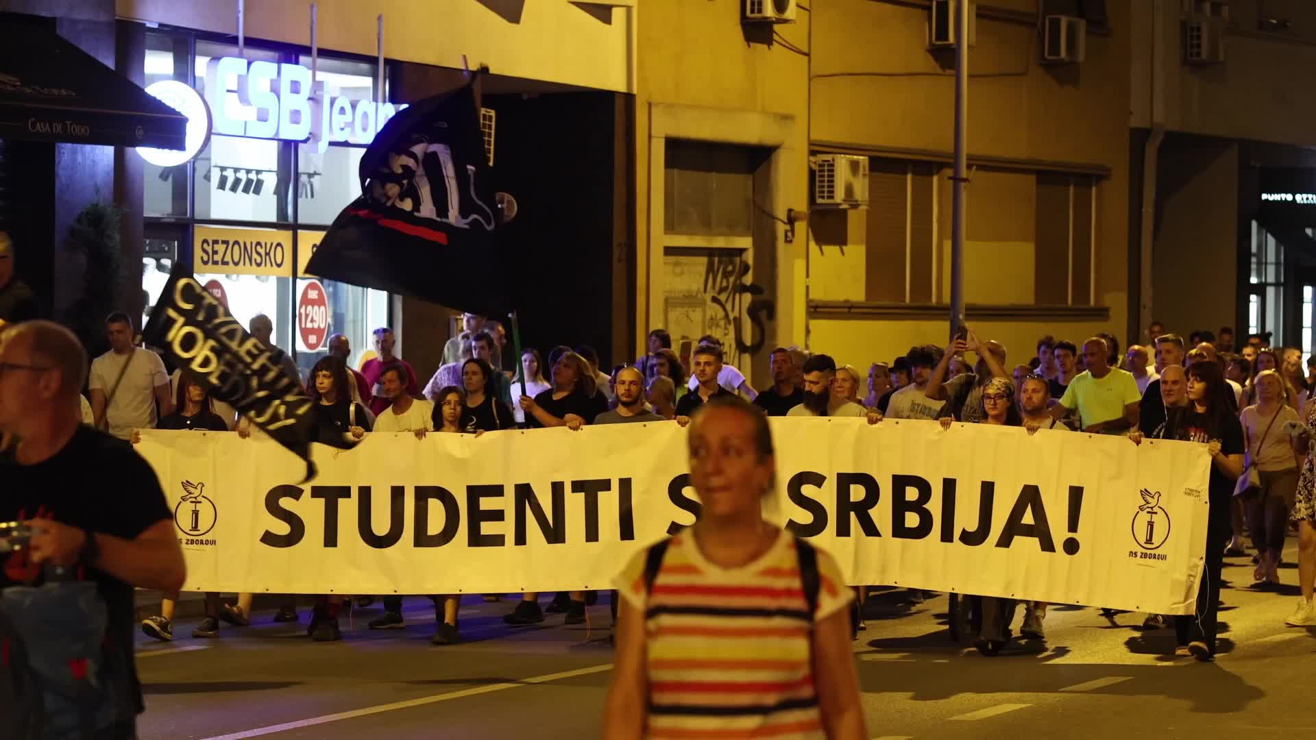 Student Protest March in Novi Sad