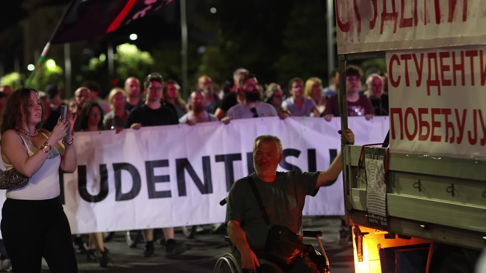 Student Protest March in Novi Sad