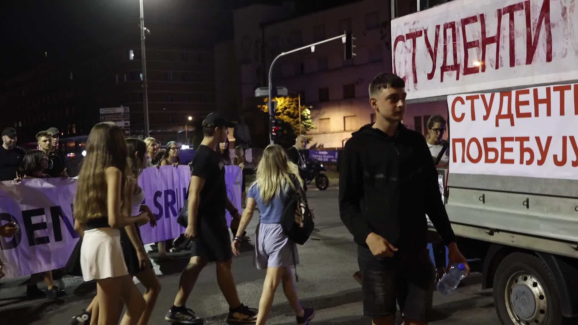 Student Protest March in Novi Sad