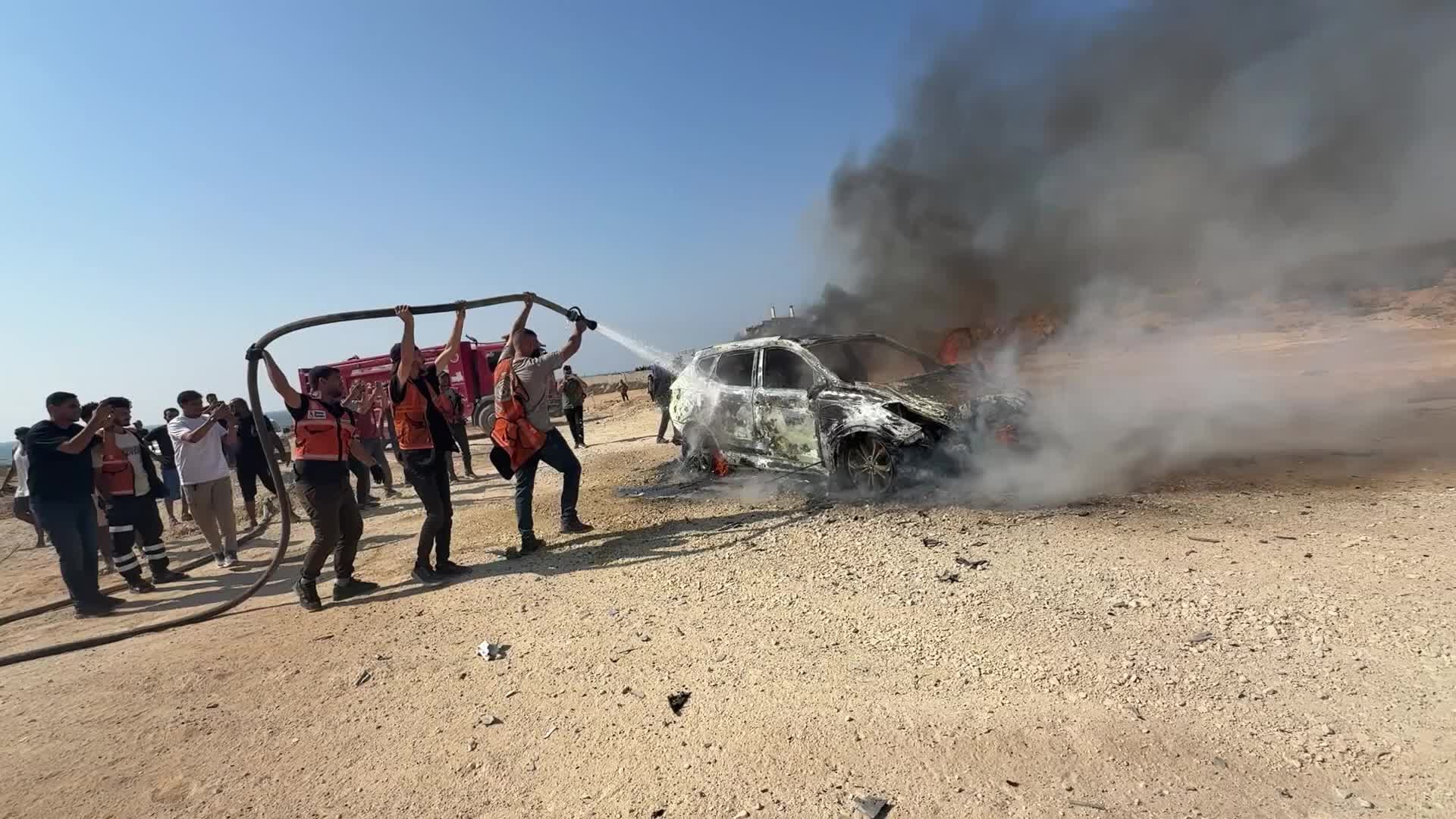 Aftermath Of Israeli Airstrike In Gaza, Palestine