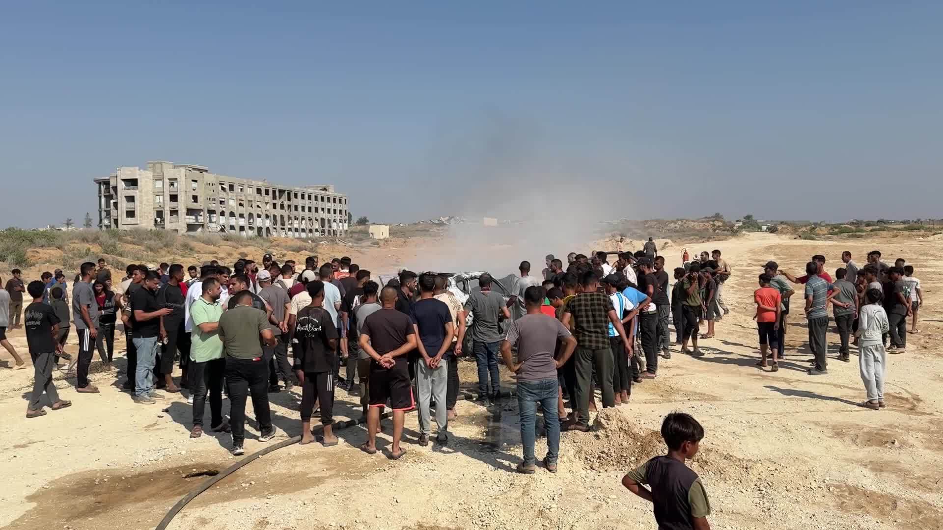 Aftermath Of Israeli Airstrike In Gaza, Palestine