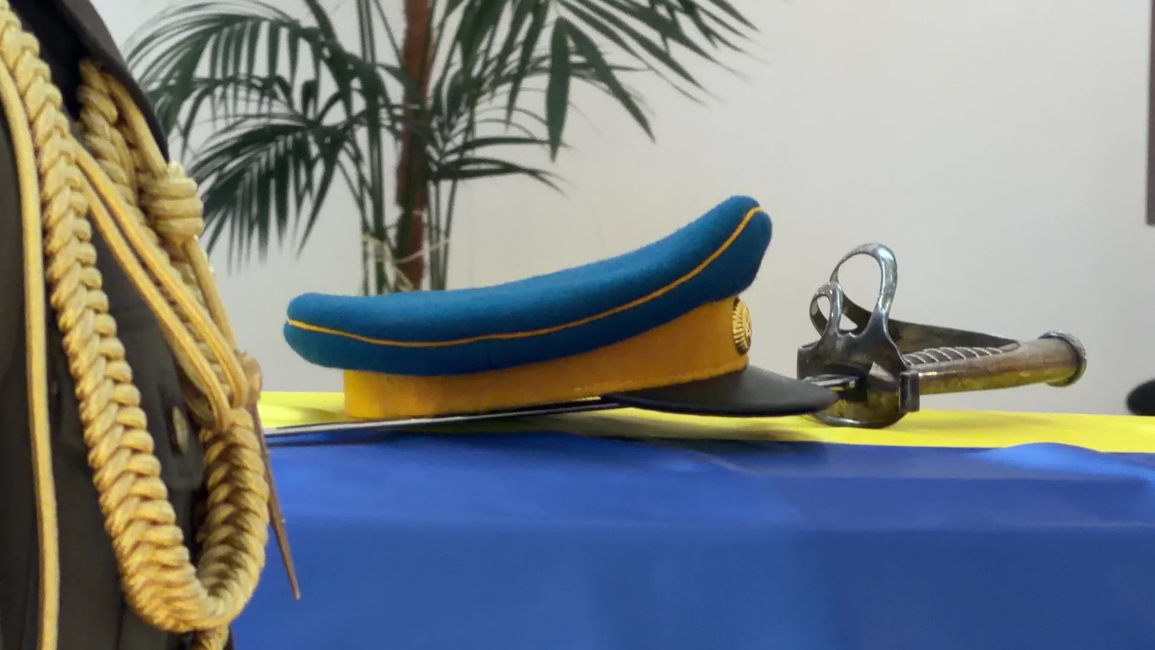 A ceremony honoring Yevhen Konovalets in Kyiv, Ukraine