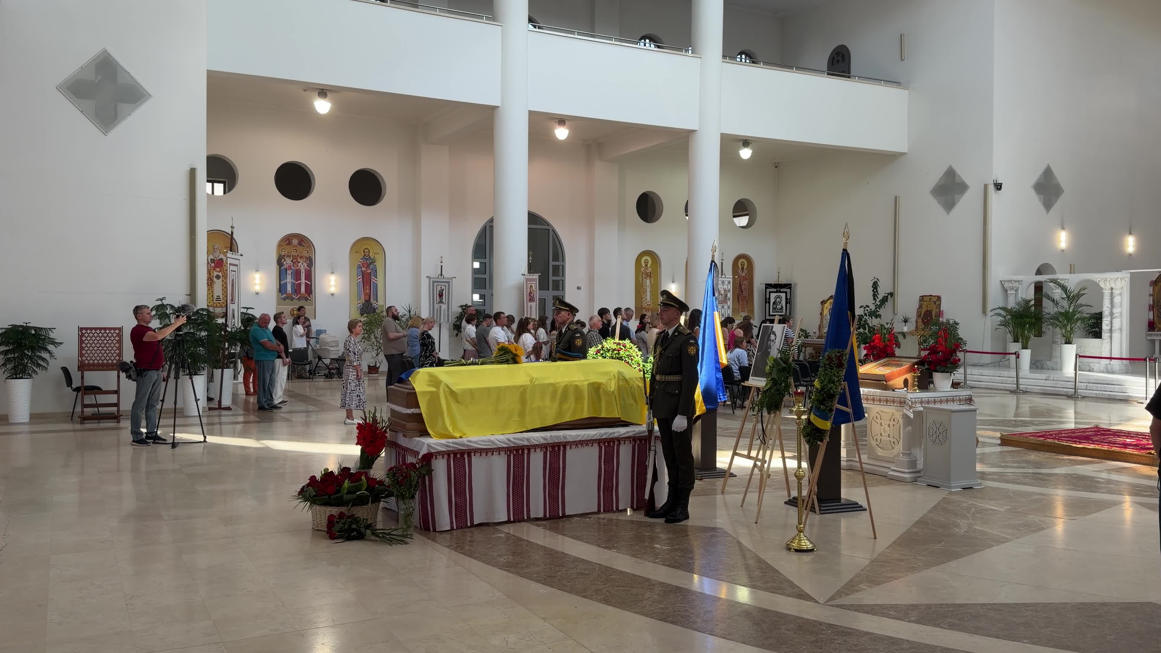 A ceremony honoring Yevhen Konovalets in Kyiv, Ukraine