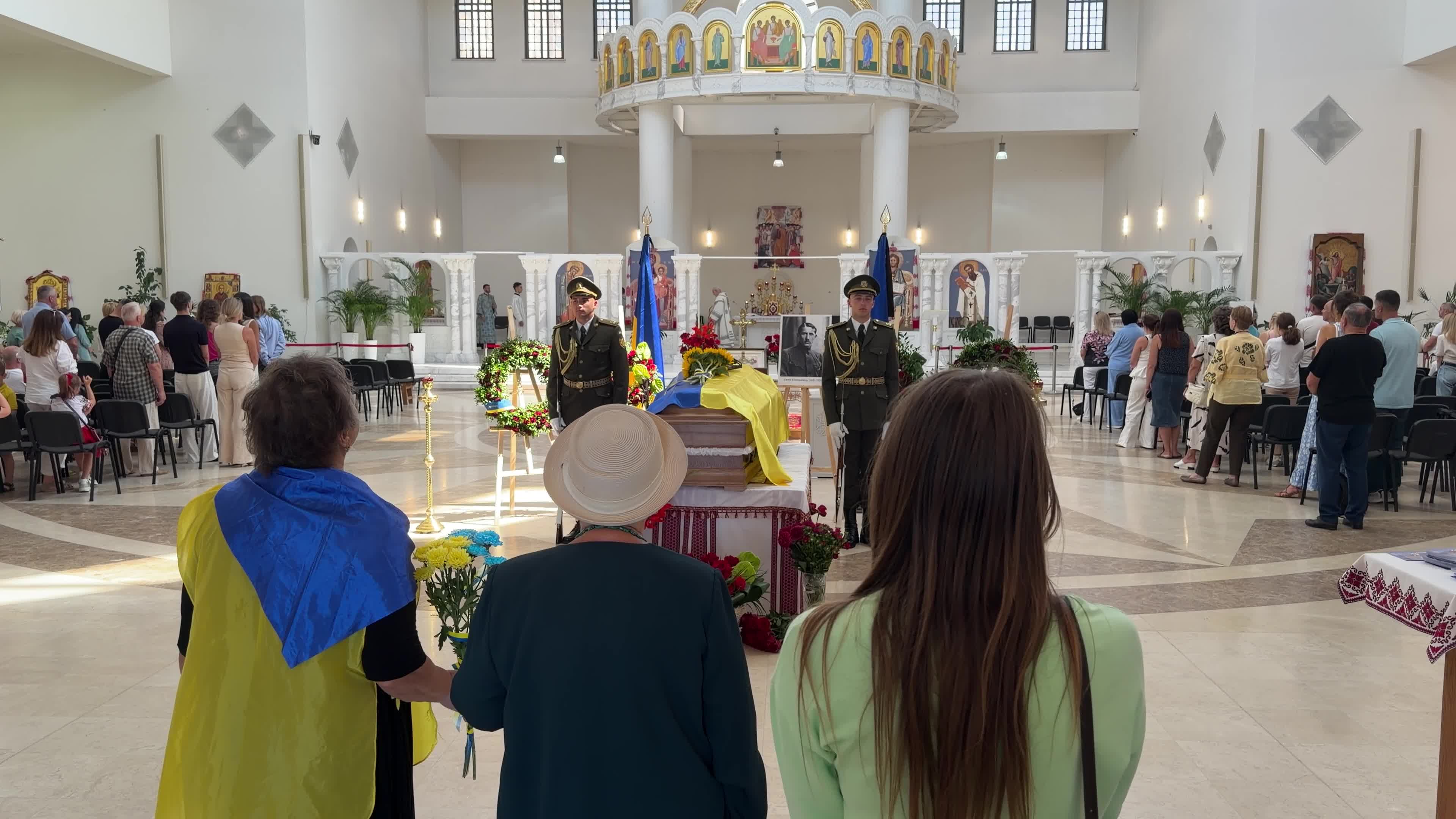 A ceremony honoring Yevhen Konovalets in Kyiv, Ukraine