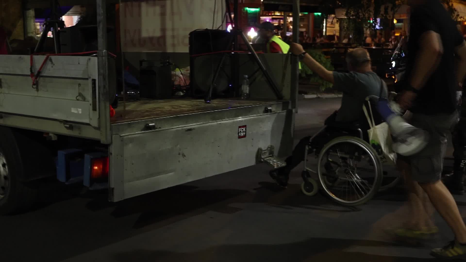 Person in a Wheelchair during Student Protest - 08/13/2026