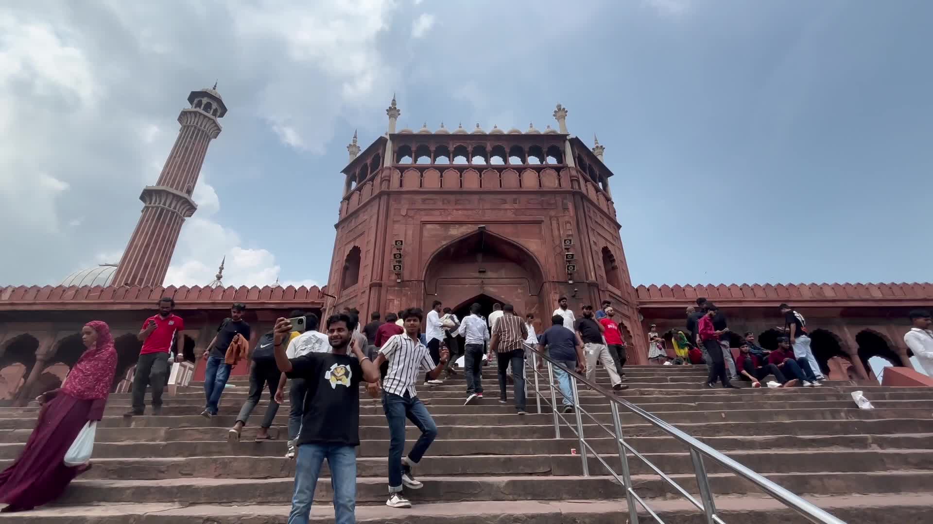 Independence Day in Old Delhi's Jama Mosque, India