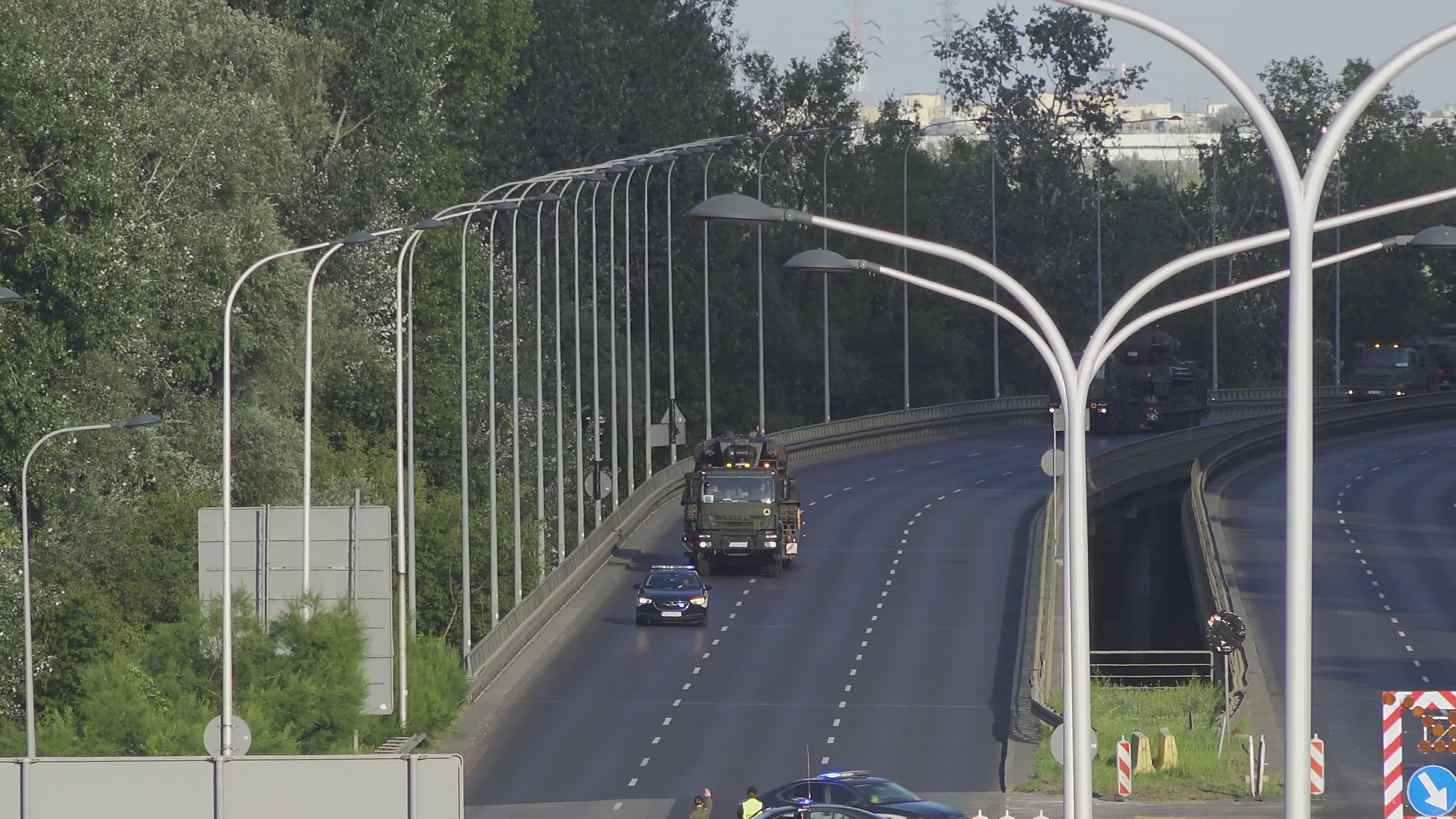 Polish Army Tanks Arrive in Warsaw Ahead of Armed Forces Day Parade Rehearsal