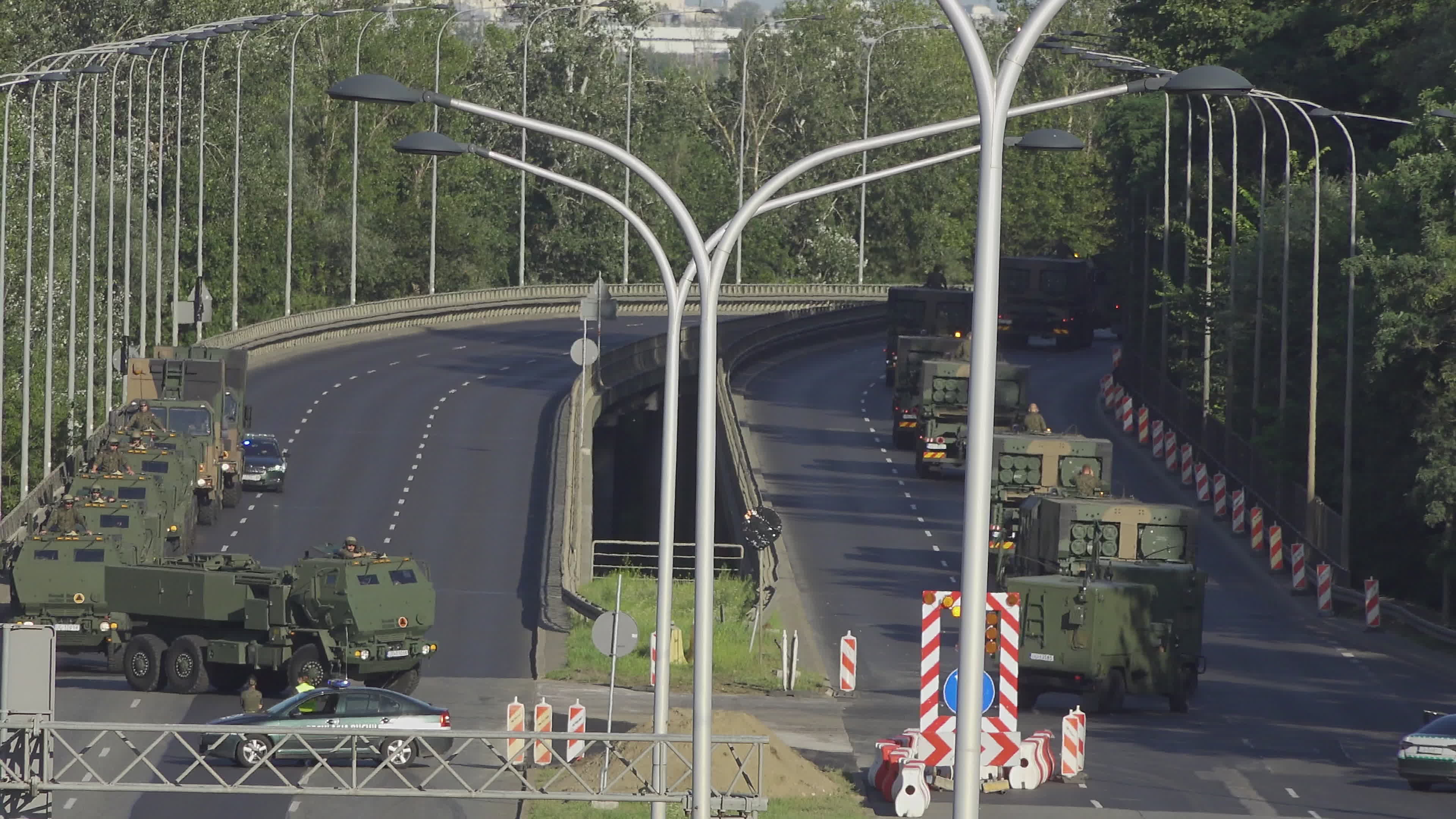 Polish Army Tanks Arrive in Warsaw Ahead of Armed Forces Day Parade Rehearsal