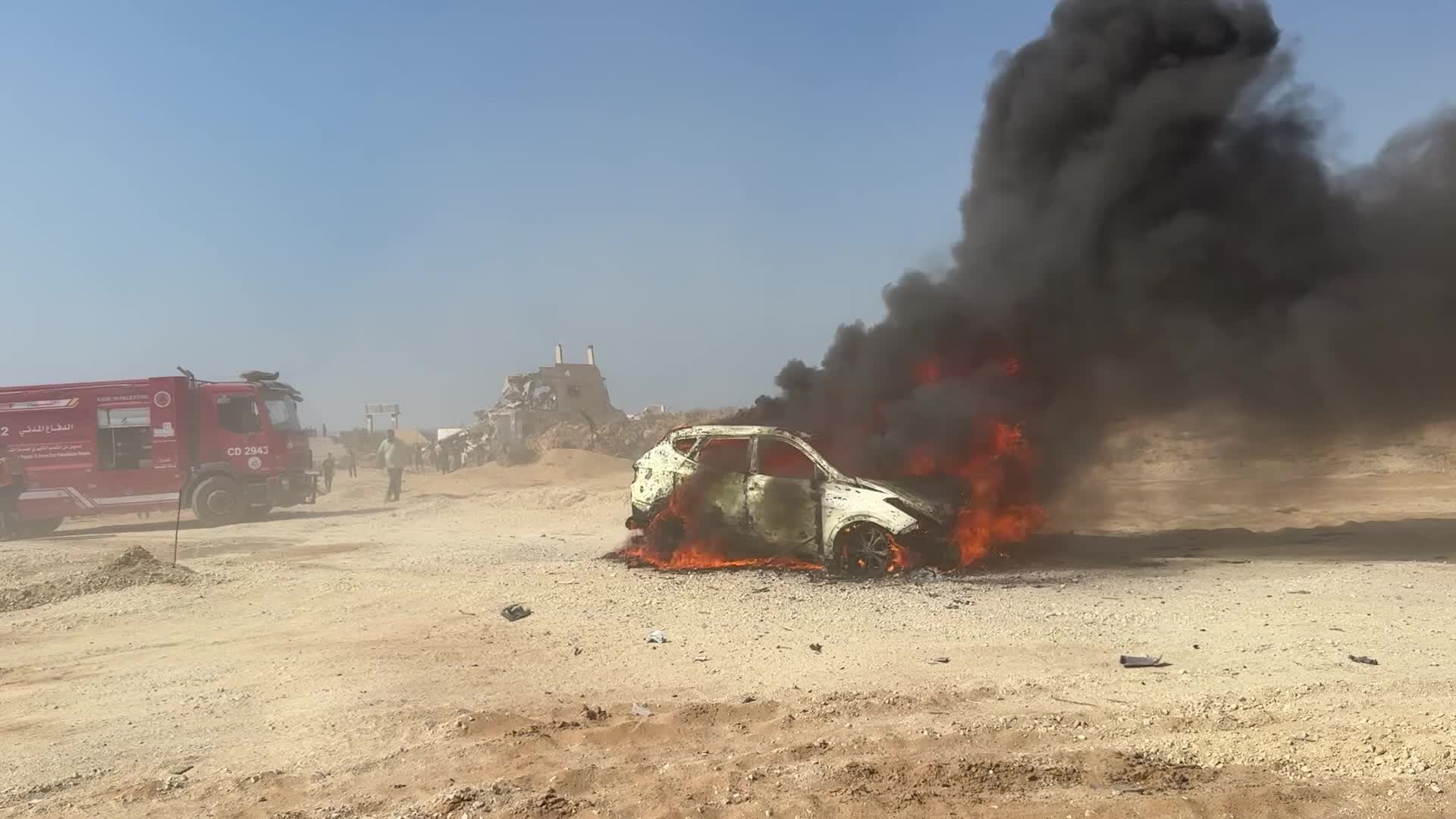 Aftermath Of Israeli Airstrike In Gaza, Palestine