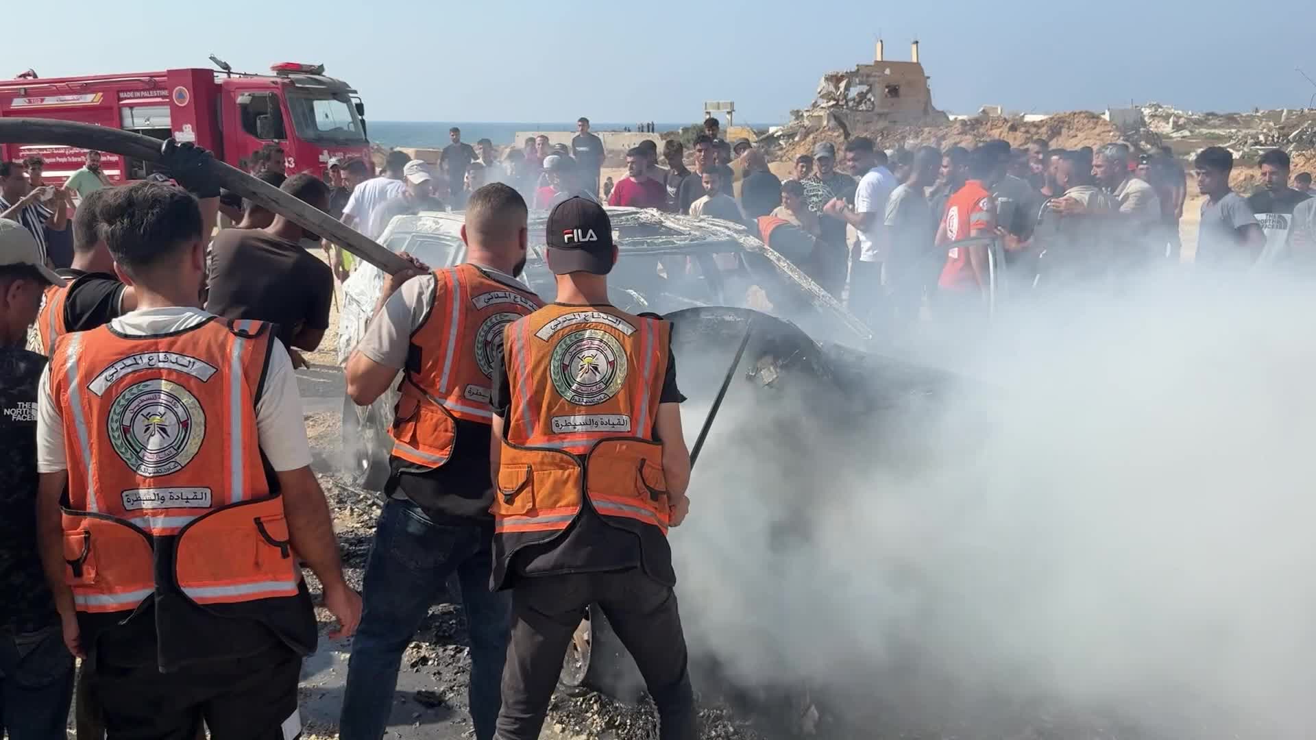 Aftermath Of Israeli Airstrike In Gaza, Palestine