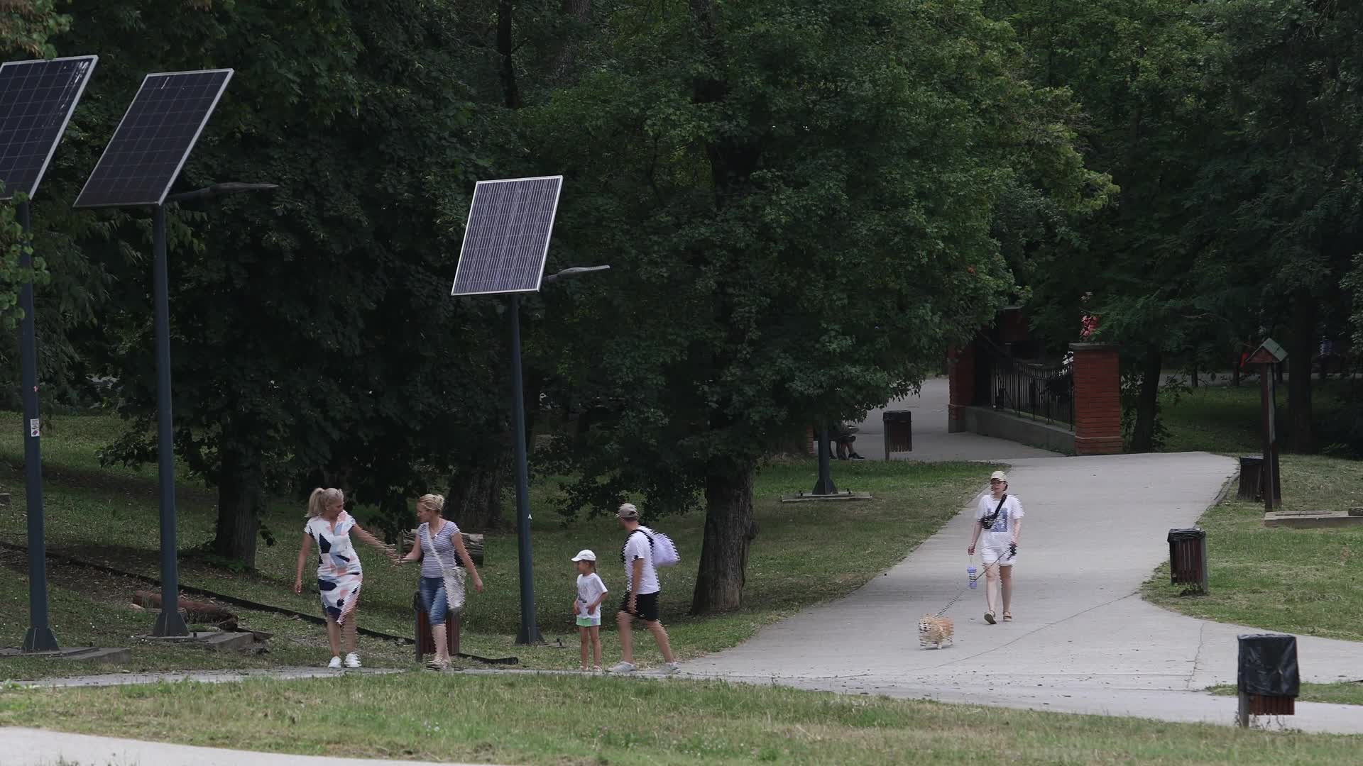 People in Kamenicki Park, Serbia - 06/23/2024