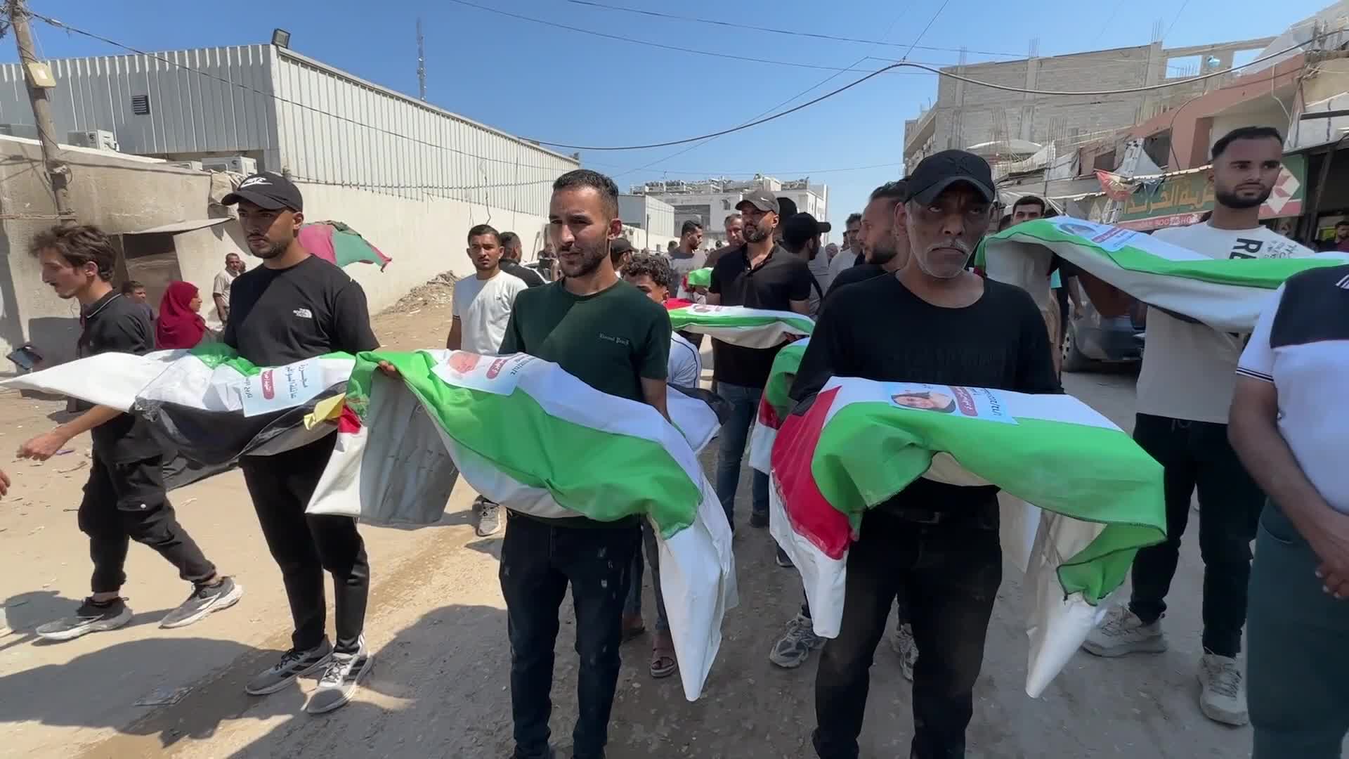 Mass Funeral Held For Palestinians Killed In Previous Israeli Attacks
