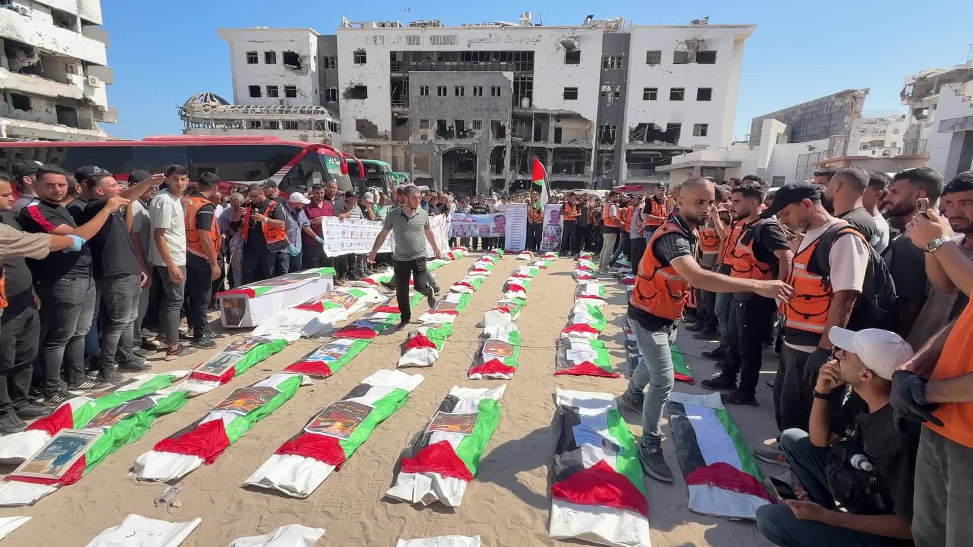 Mass Funeral Held For Palestinians Killed In Previous Israeli Attacks