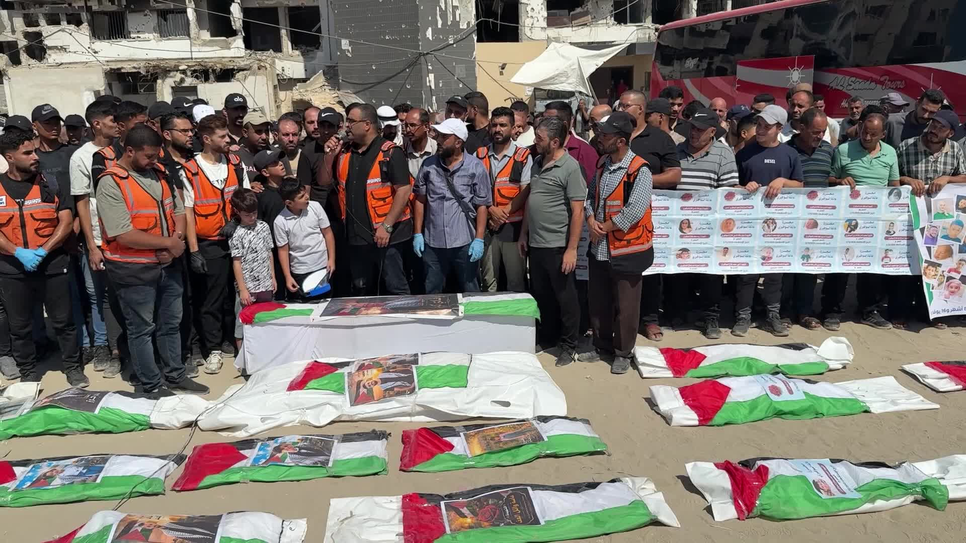 Mass Funeral Held For Palestinians Killed In Previous Israeli Attacks