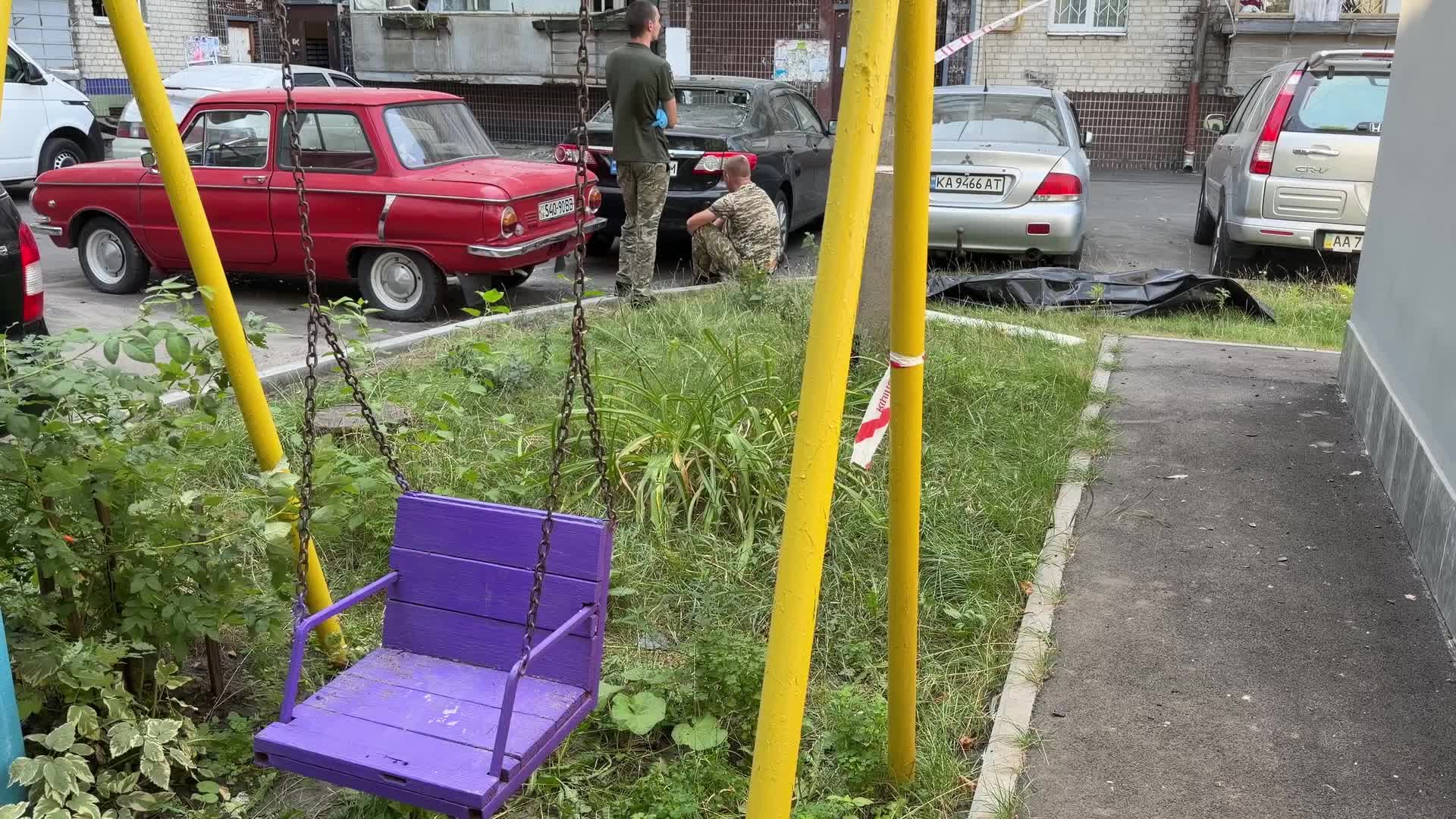 The aftermath of a massive Russian overnight attack is seen in Kyiv, Ukraine, on August 20, 2026.
