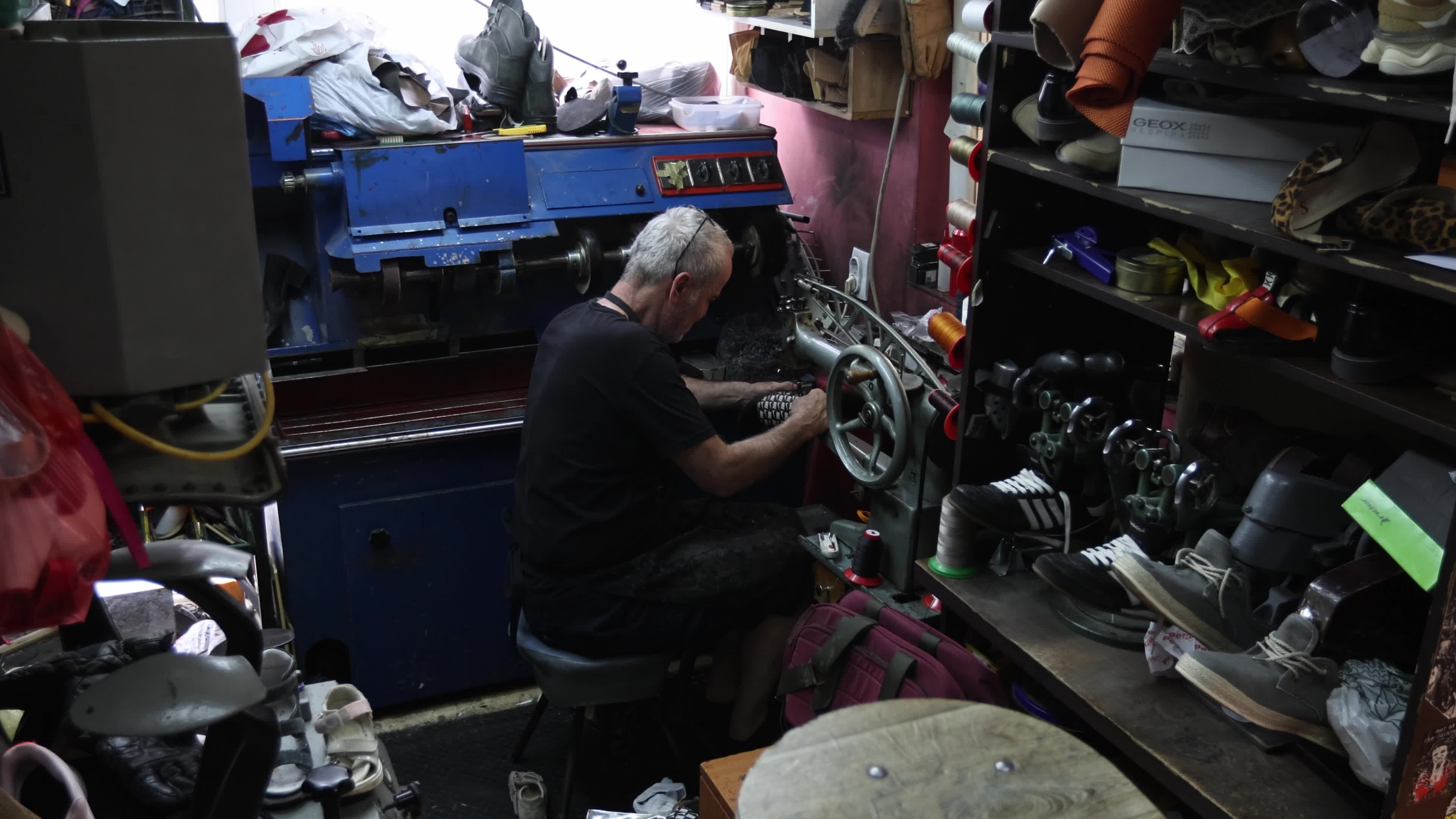 Shoemaker Working in His Workshop