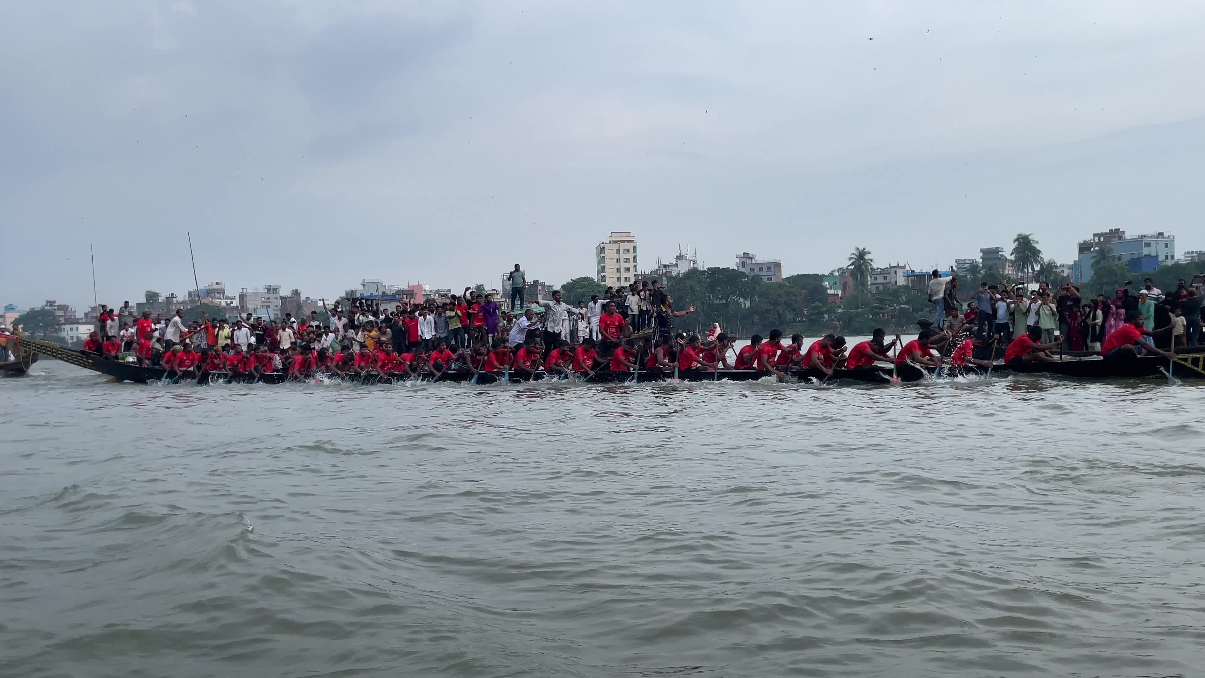 Boat race in Dhaka