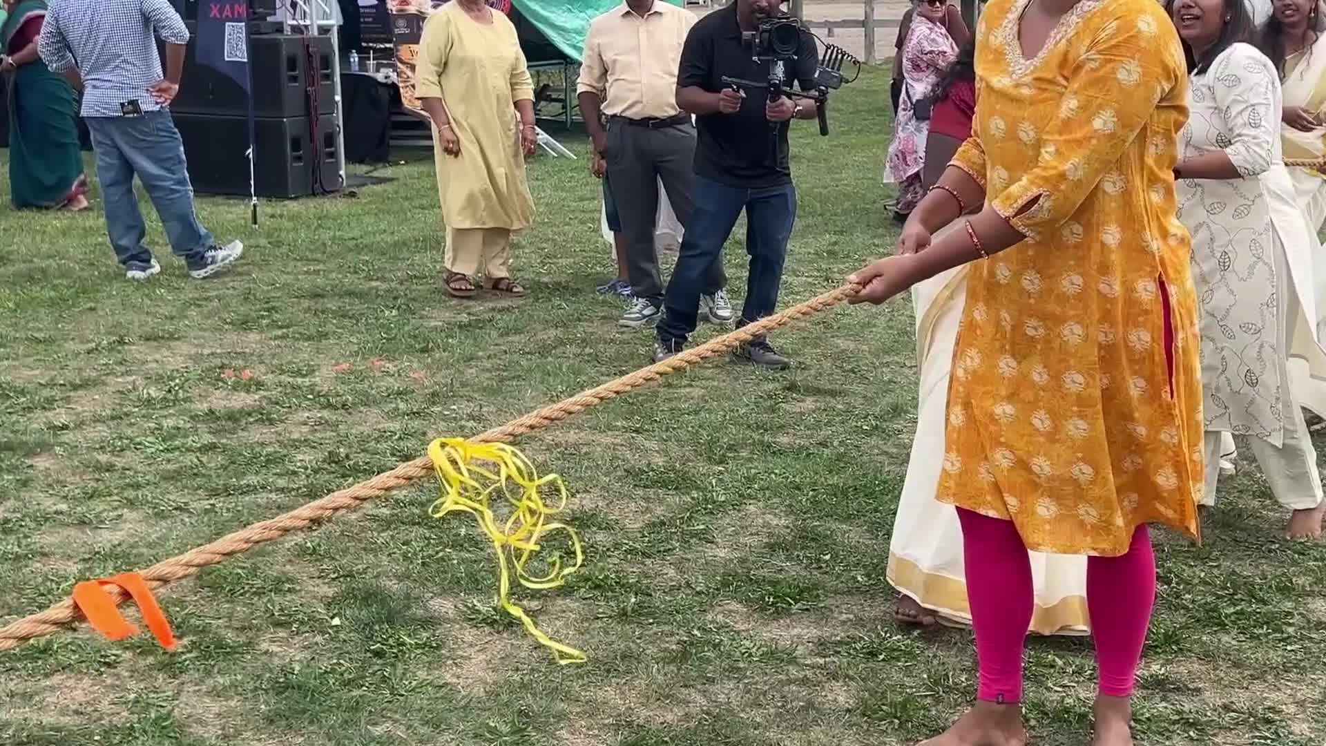 Women's Vadamvali (tug of war) competition