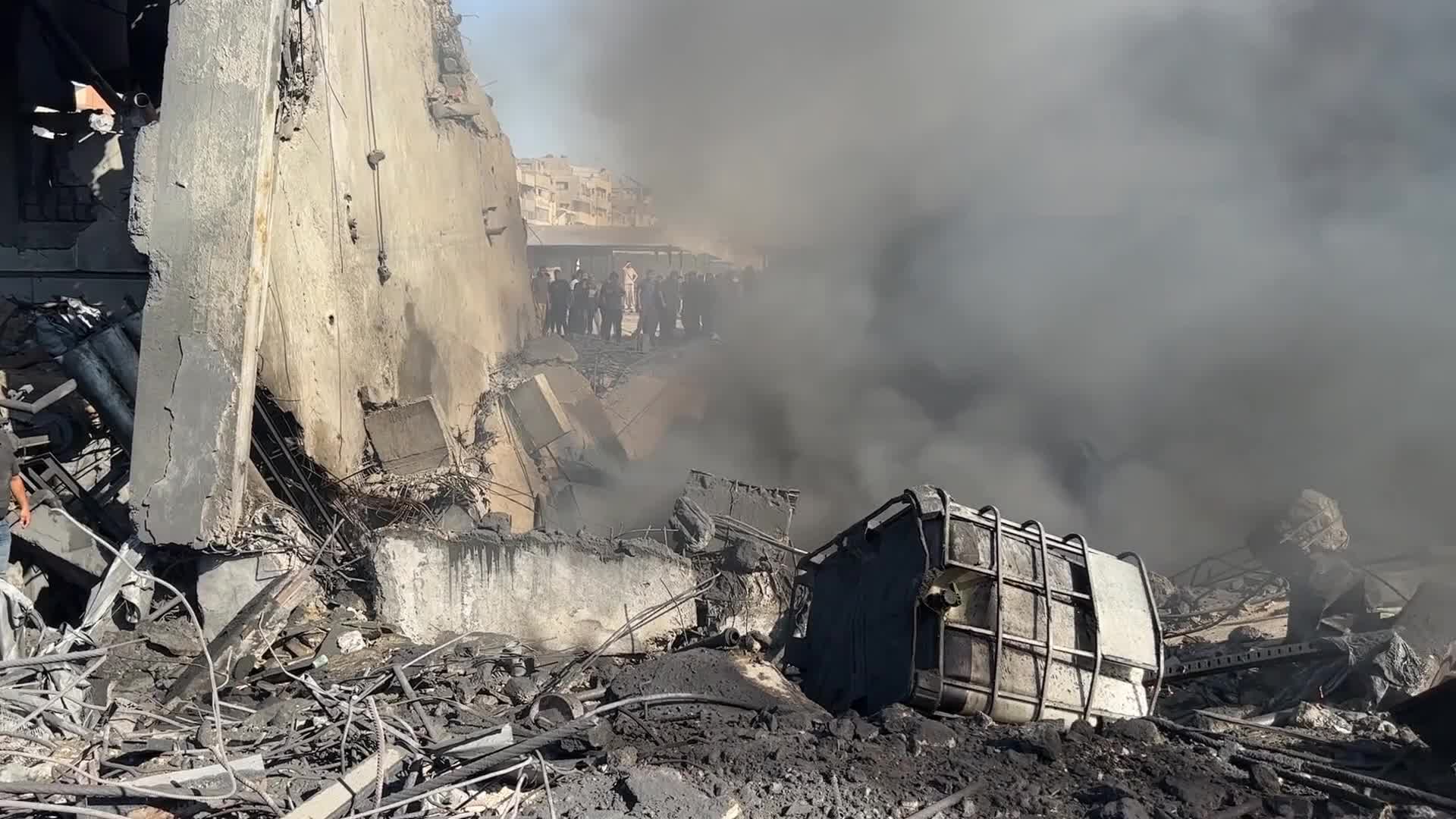 Aftermath of Israeli Airstrike In Gaza