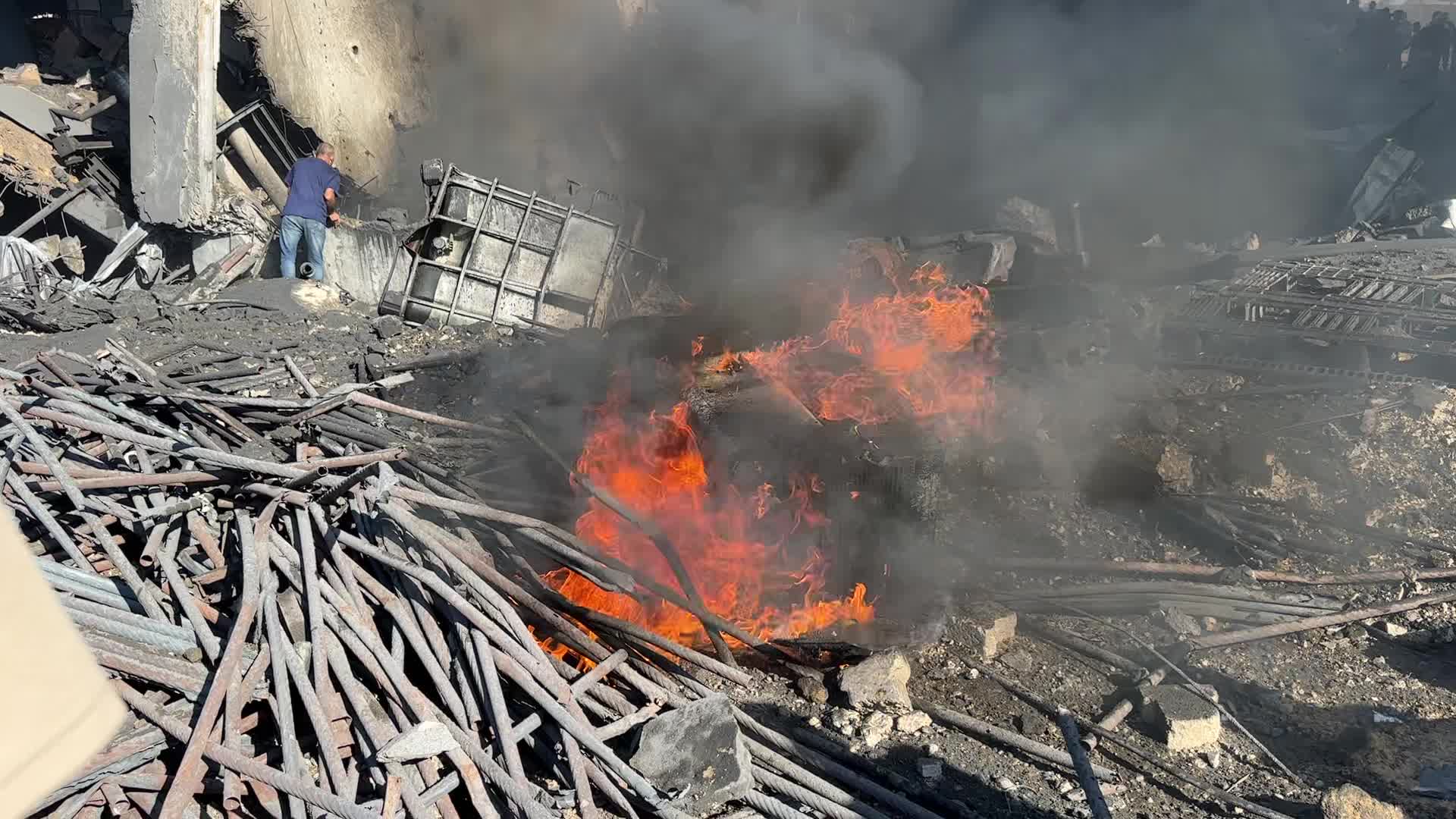 Aftermath of Israeli Airstrike In Gaza