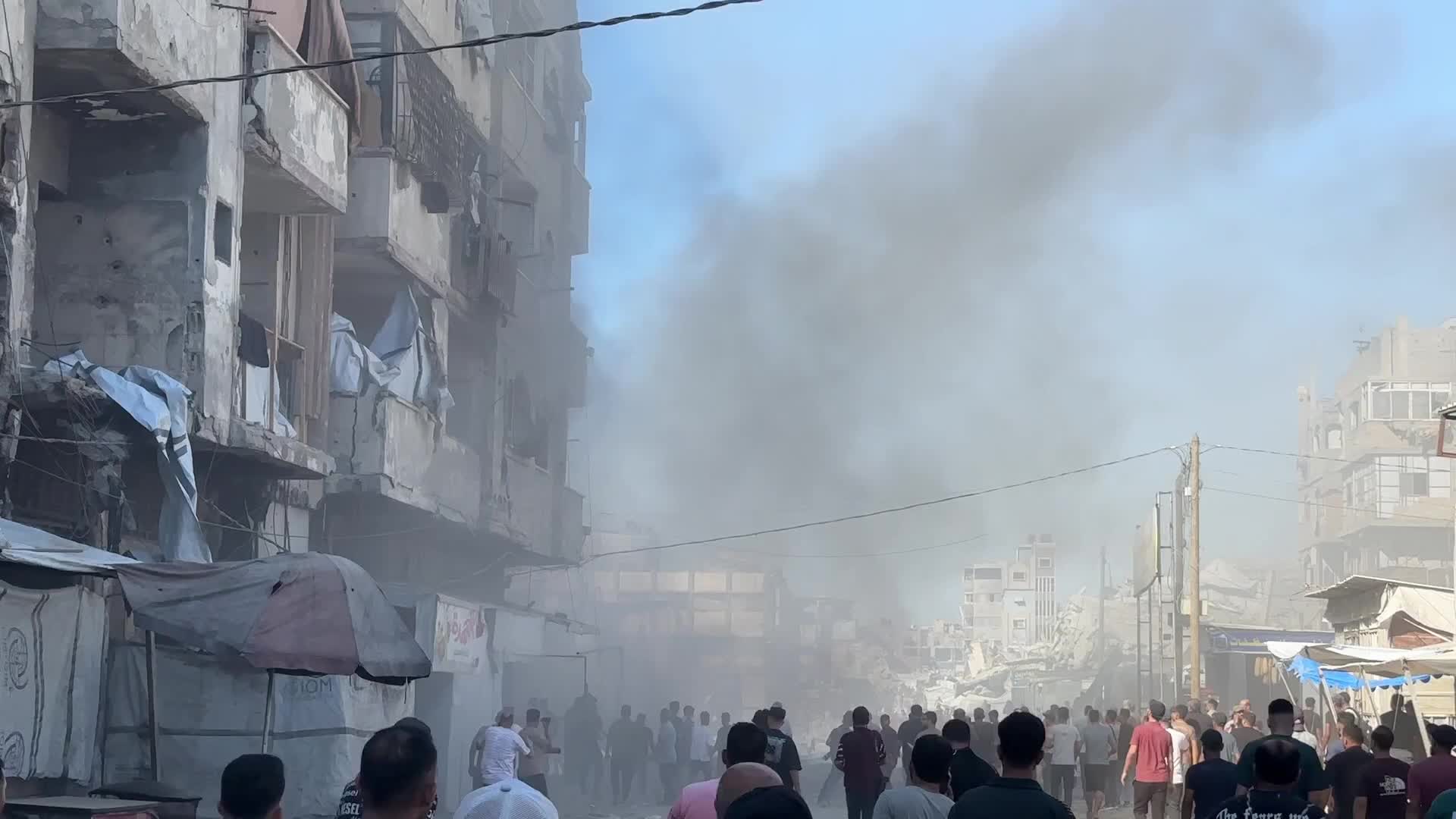 Aftermath of Israeli Airstrike In Gaza
