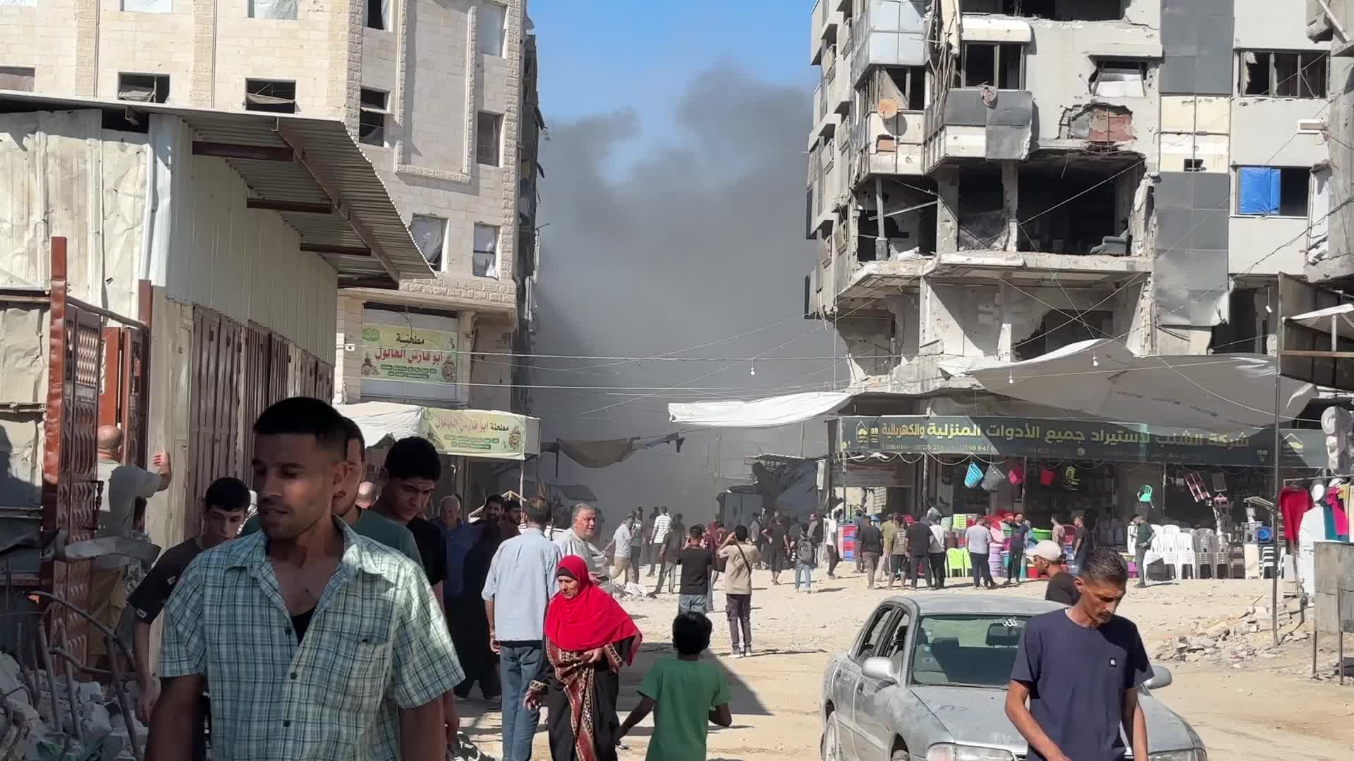Aftermath of Israeli Airstrike In Gaza