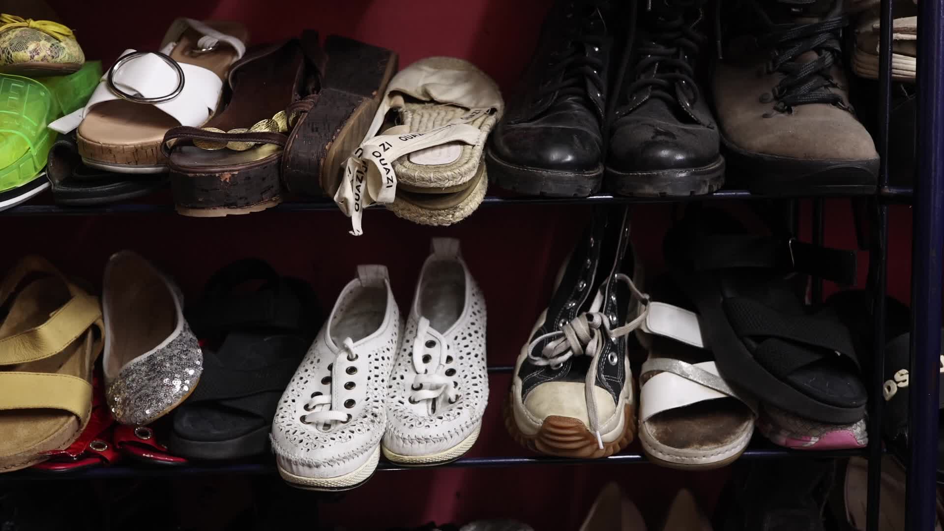 Shoes in a Shoe Repair Workshop