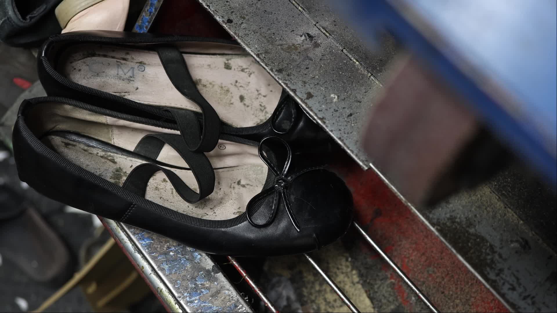 Shoes in a Shoe Repair Workshop