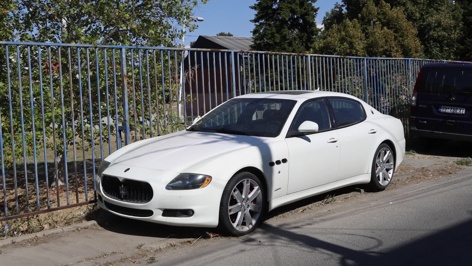 Used Maserati Car on a Street in Belgrade