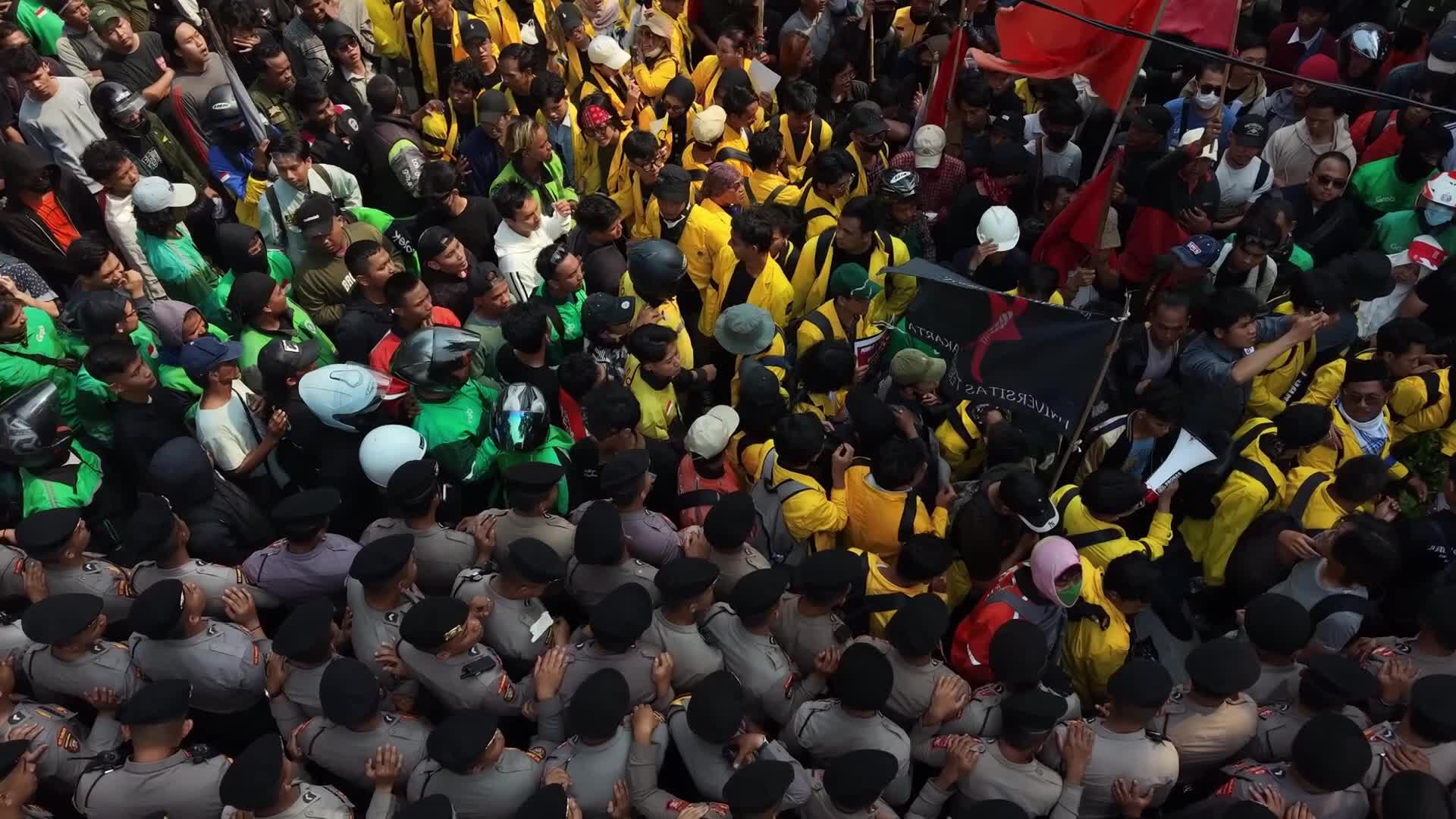 Big Demonstration in Jakarta, Indonesia