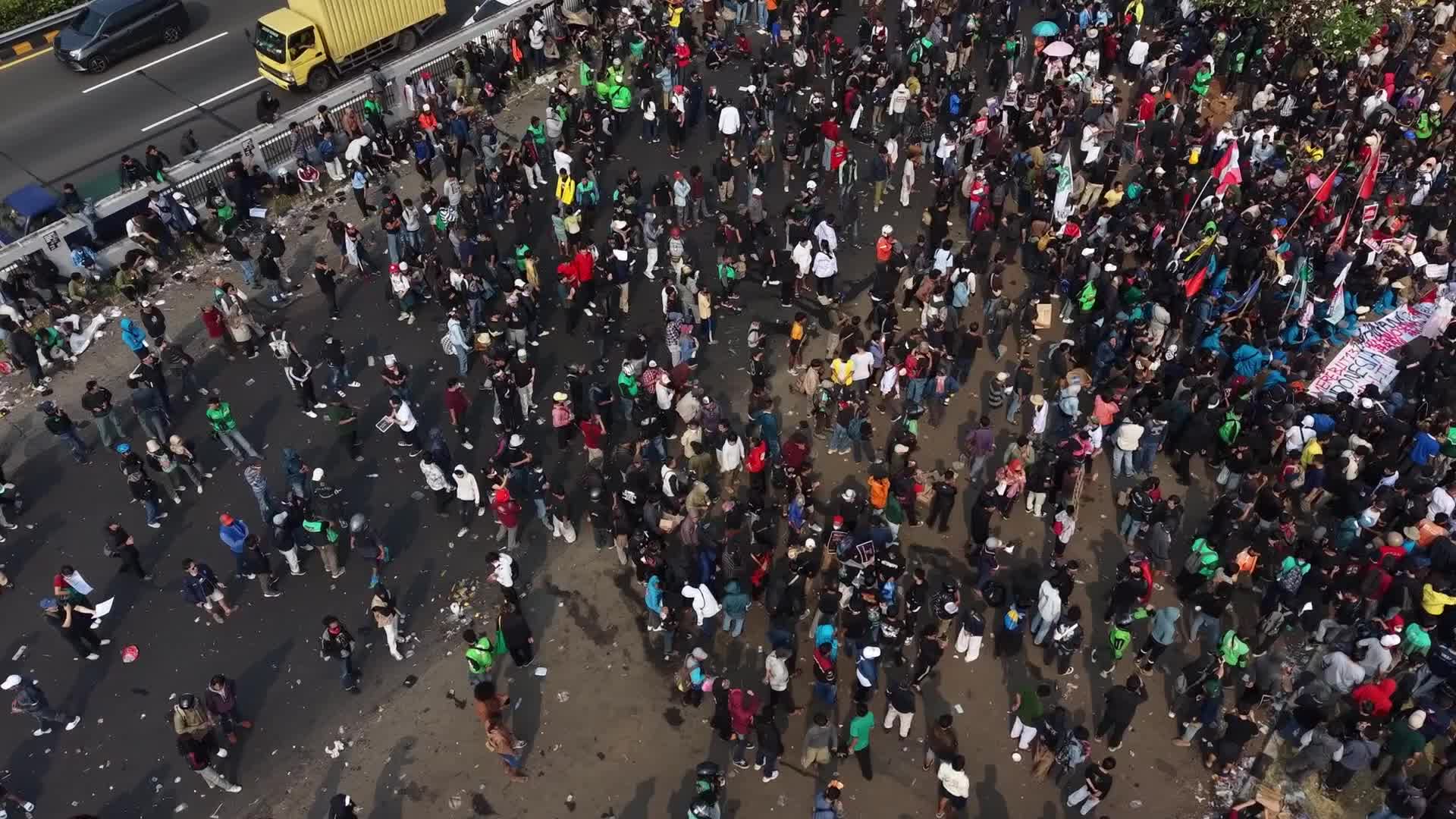 Big Demonstration in Jakarta, Indonesia