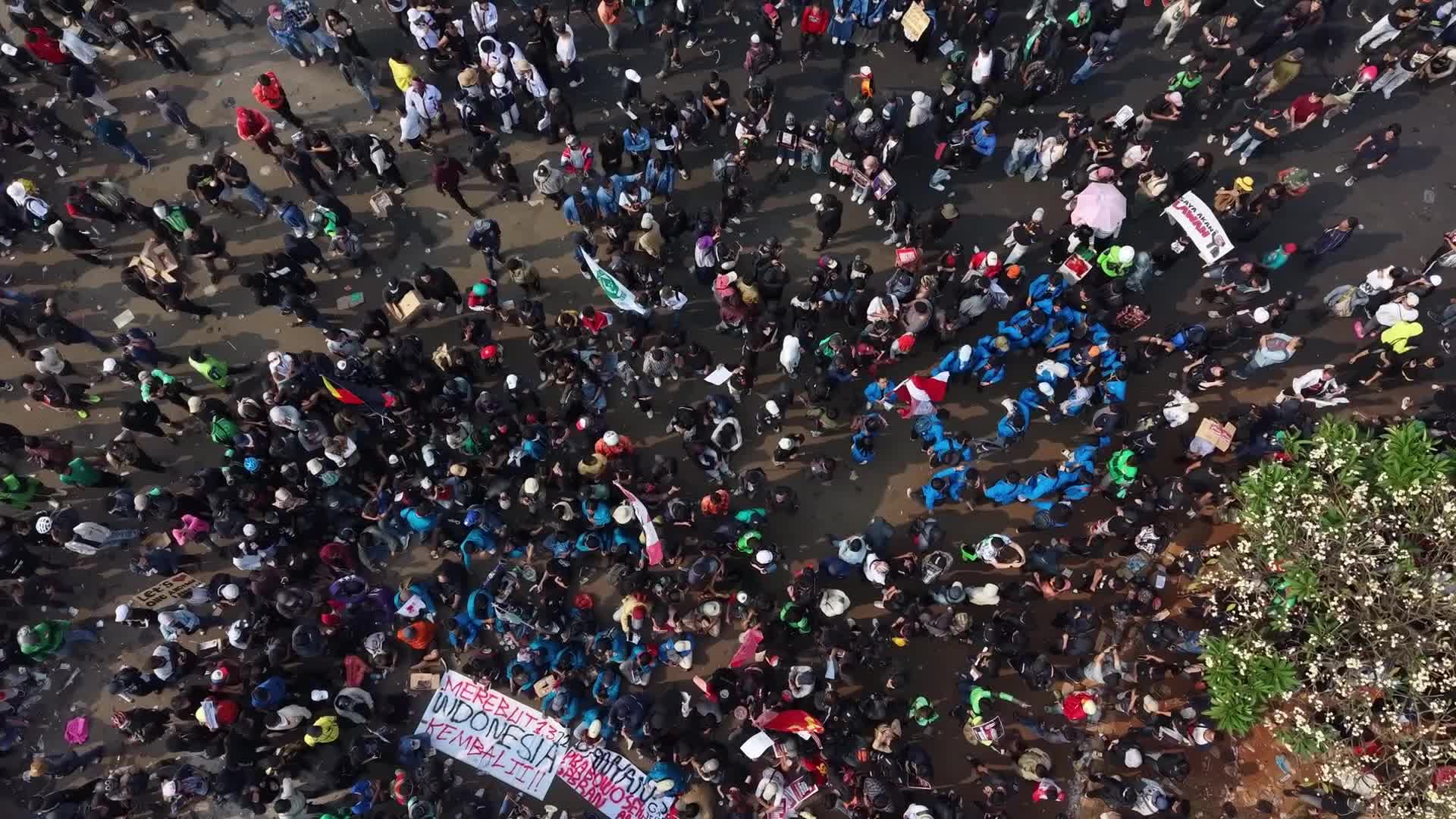 Big Demonstration in Jakarta, Indonesia