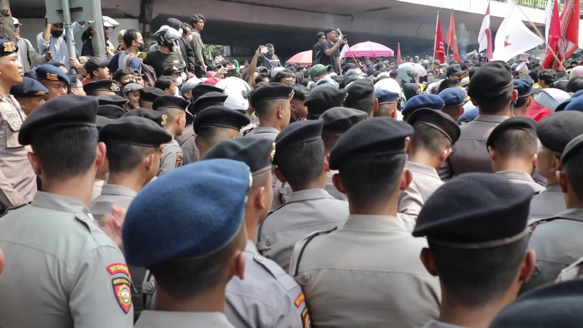 Big Demonstration in Jakarta, Indonesia