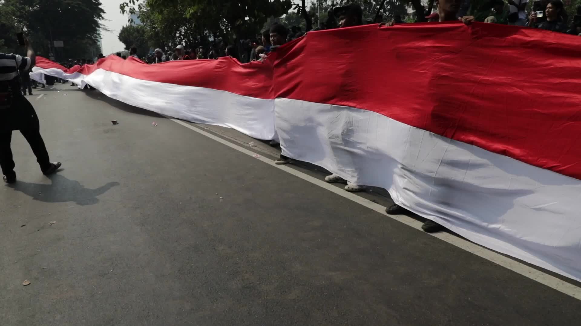 Big Demonstration in Jakarta, Indonesia